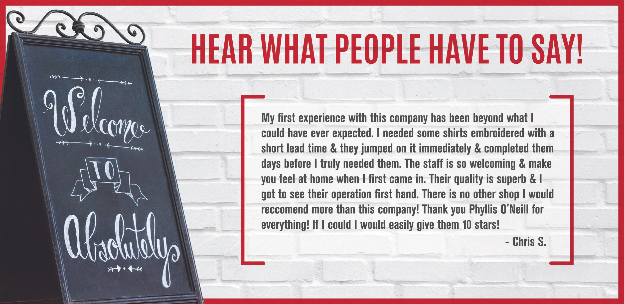 Absolutely! Embroidery & More