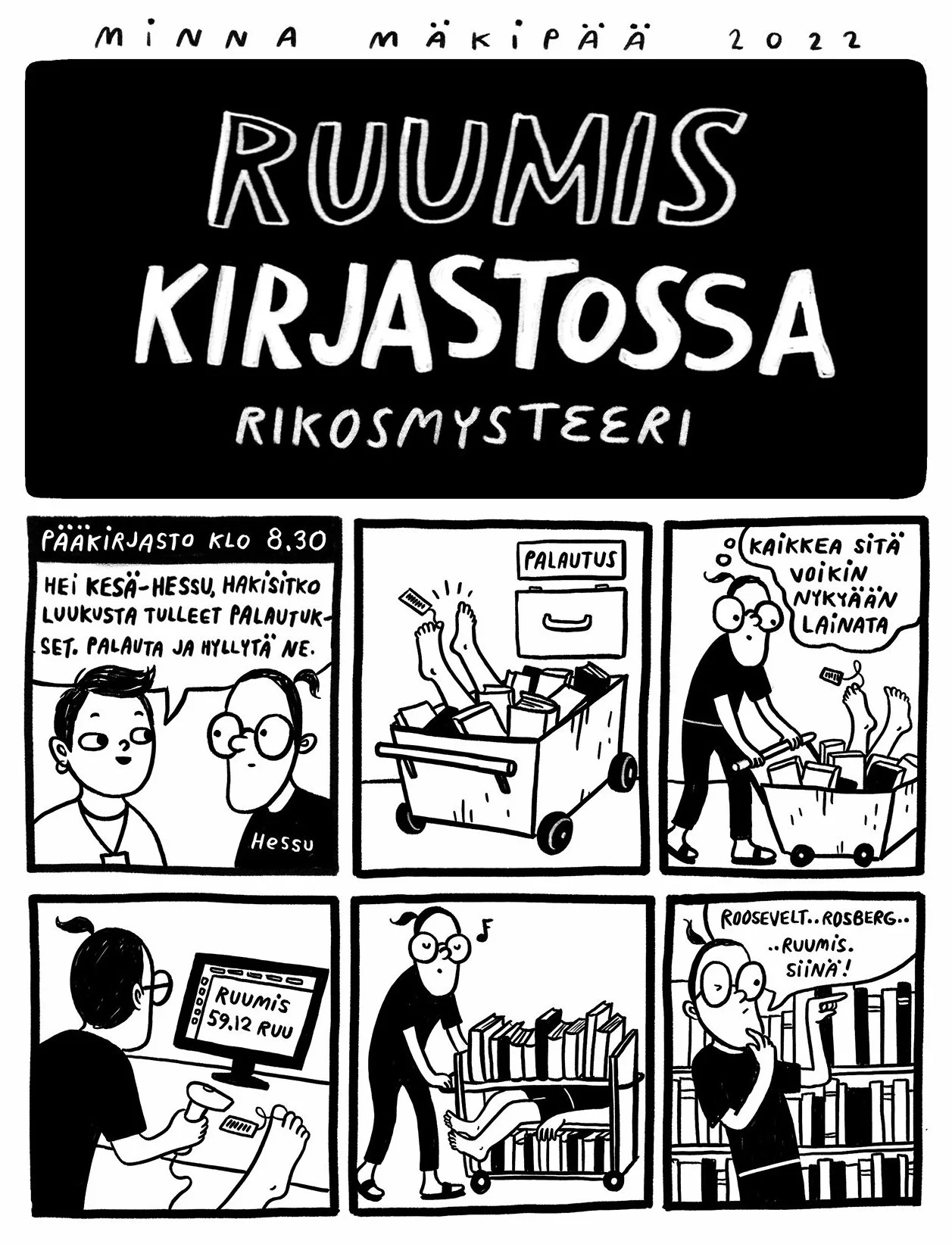  Ruumis kirjastossa 

 

Short story about a body in a library.  2022