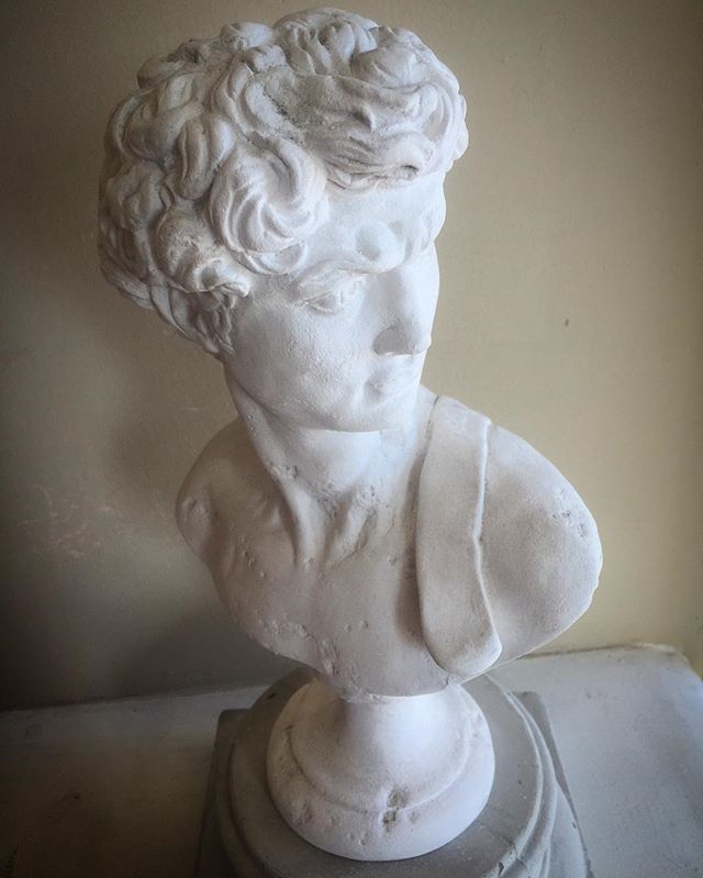 Our David, coming soon to our online store! #gypsumstyle #art #gypsumartwork #gypsumart #thedavid #statue #buyme