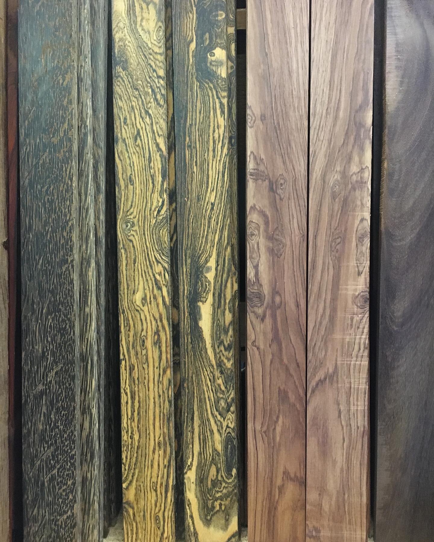 🎸Made some new &quot;fretboard blanks&quot;! 🎸
&bull; Black palm
&bull; Bocote
&bull; Honduras Rosewood 
&bull; East Indian Rosewood
&bull;
&bull;
&bull;
#woodisgood #indianapoliswoodworking #indianapoliswoodworkers #exoticwoodsindianapolis #woodis