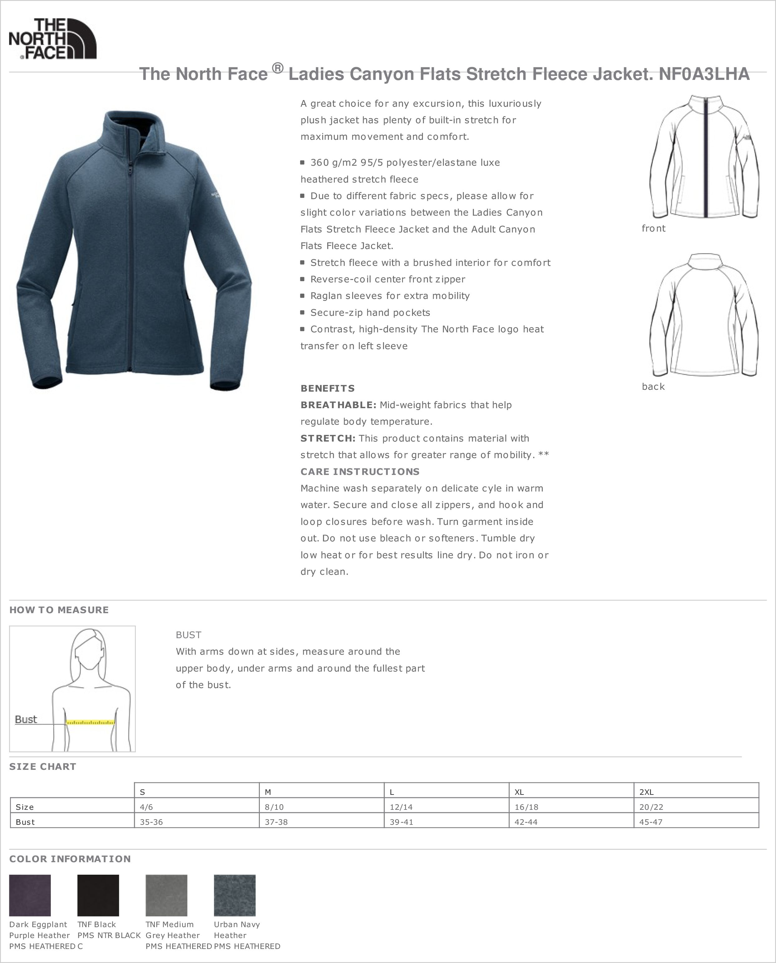 NF0A3LHA Spec Sheet — Park Nicollet 