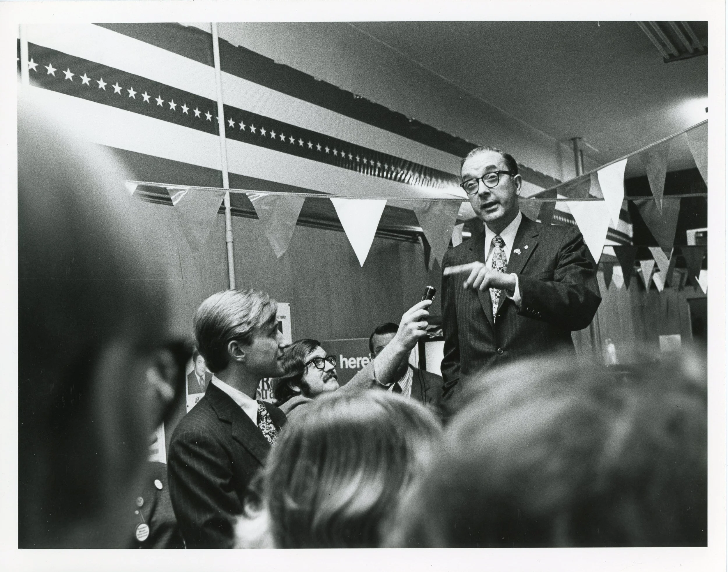 Jesse Helms on the campaign trail in 1972.
