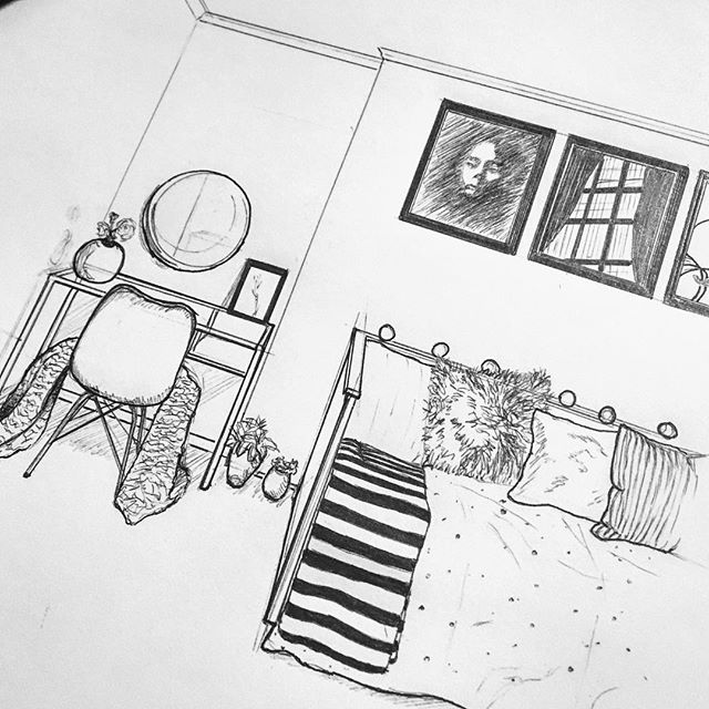 I definitely have not been doing inktober but I&rsquo;m gonna use the hashtag anyway, I apologize to those who are deserving and can keep up with that sort of commitment. 🤘🏻
.
.
.
.
#sketch #interiordesign #interiorrendering #id #idsketch #inktober