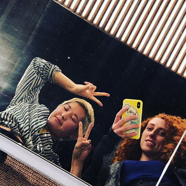 Check out my friend with the cool hair