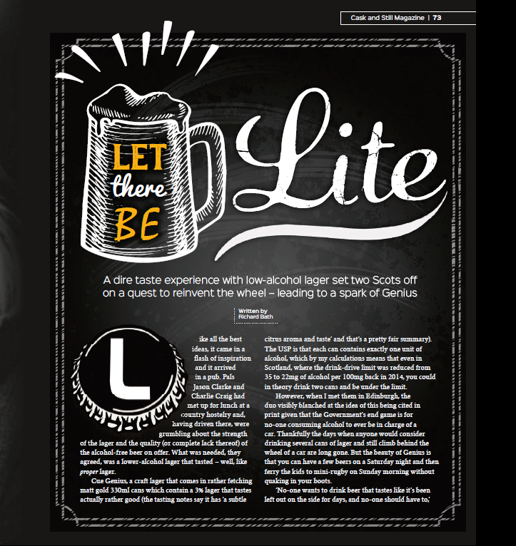 CASK & STILL FEATURE (May 2018)