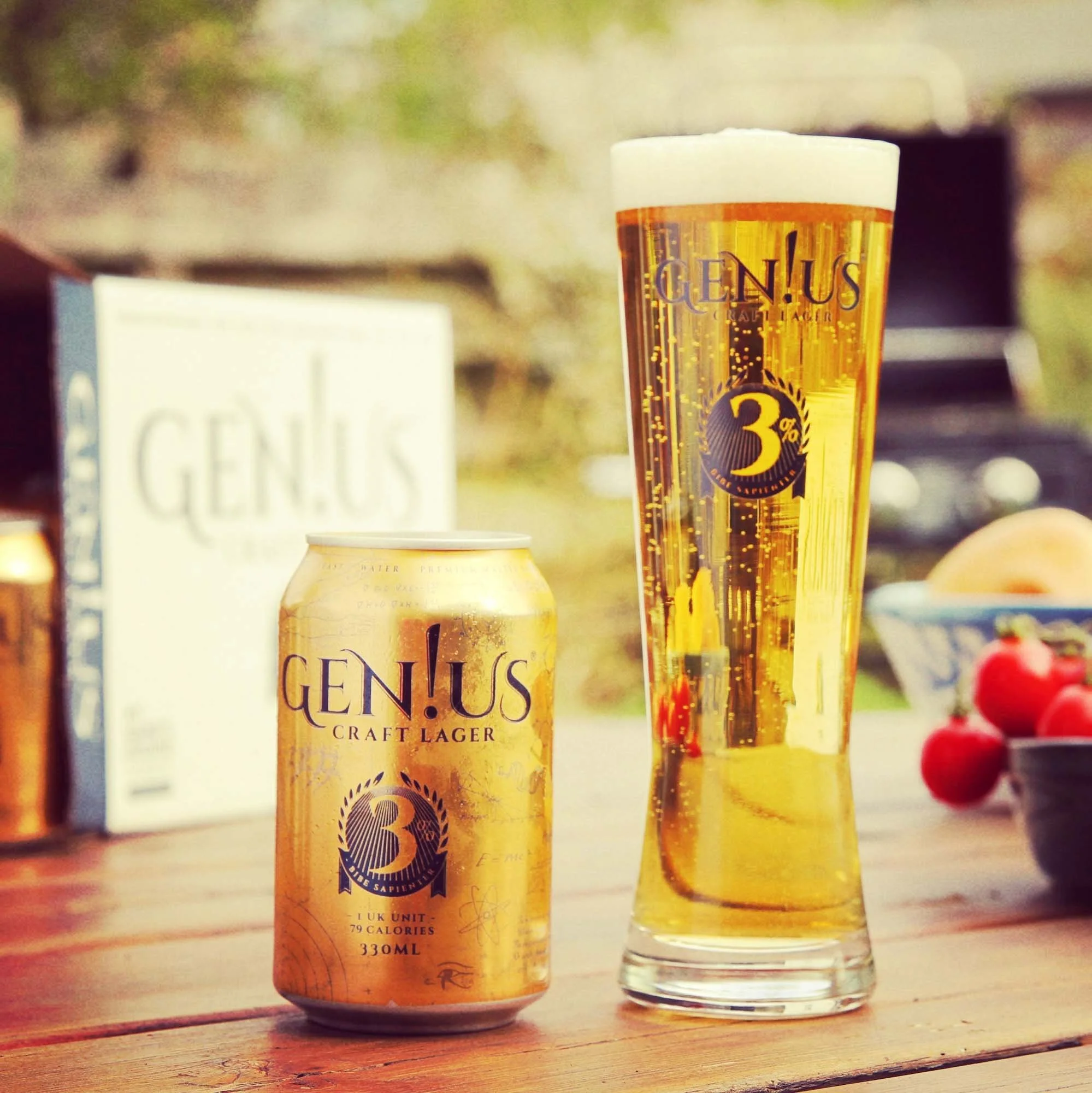 BBQ beer low calorie beer summer beer Gen!us Craft Lager (sq) (mid res).jpg