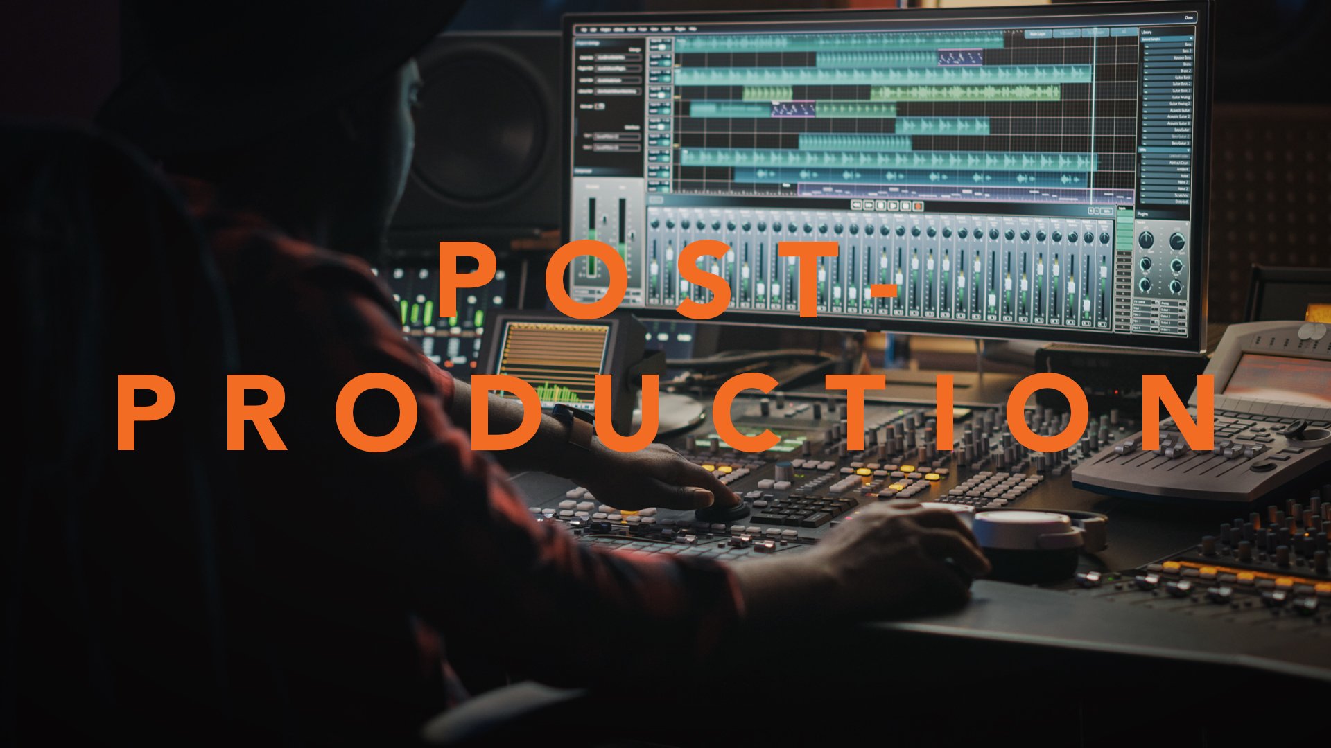 Post-production <p>Meticulous editing and processing of audio files, mastering and 7.1.4 mixing of all audio files, to ensure an optimal sound—that goes without saying for us.</p>