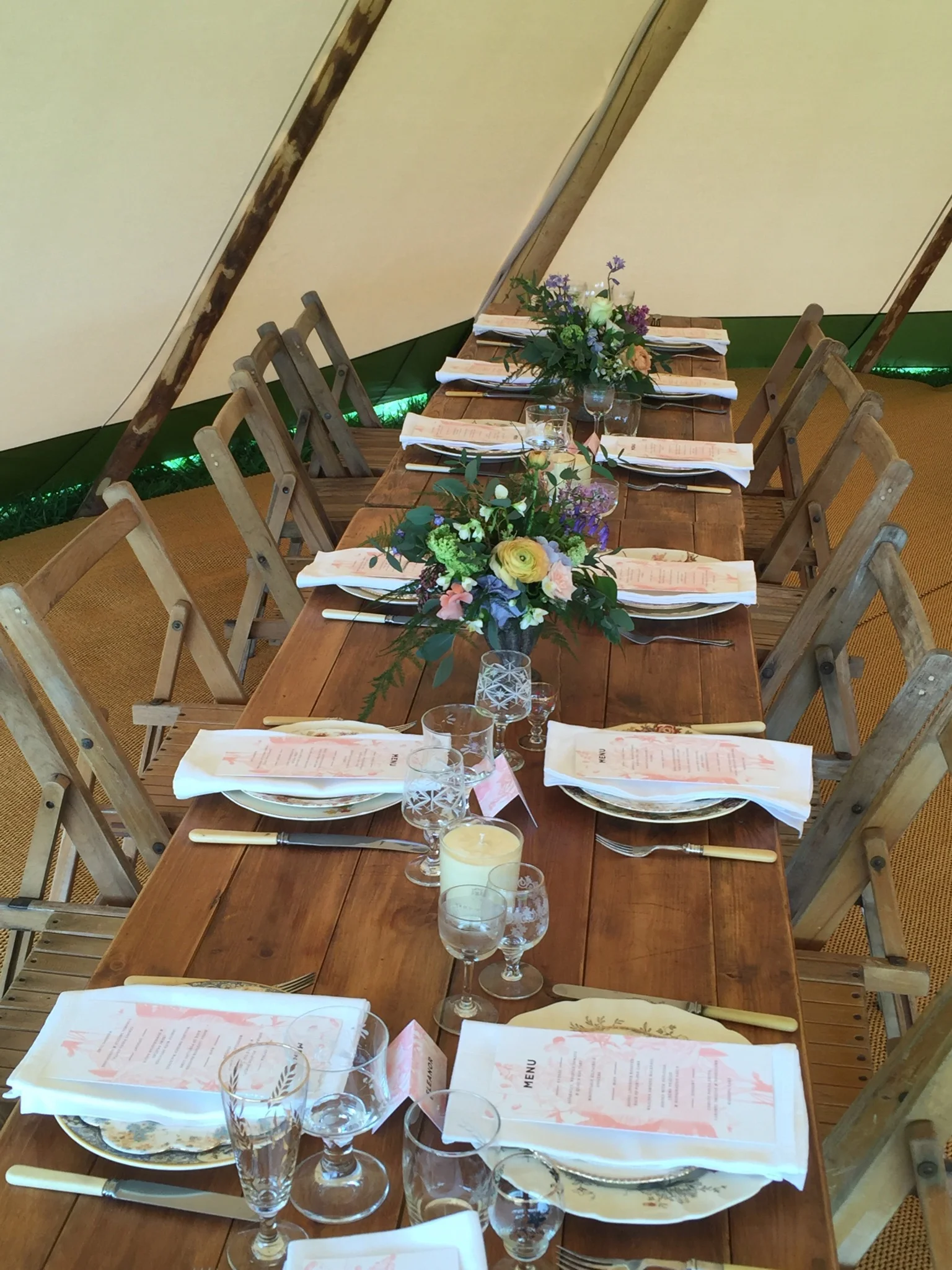 Rustic Trestle Table
