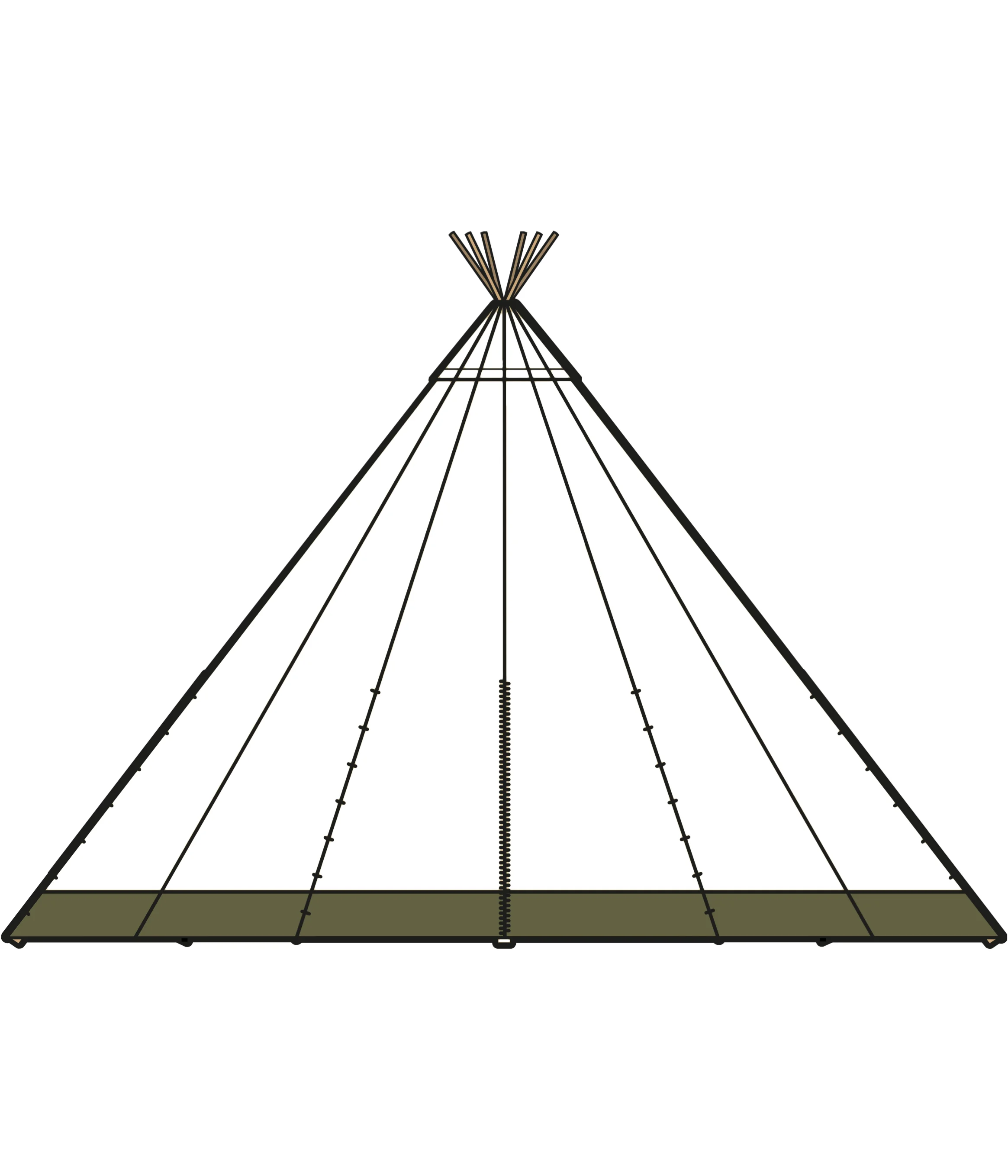 SINGLE WHITE OR TAN TIPI WITH FAIRY LIGHTING  FROM ONLY $2,650   CLICK IMAGE FOR MORE DETAILS