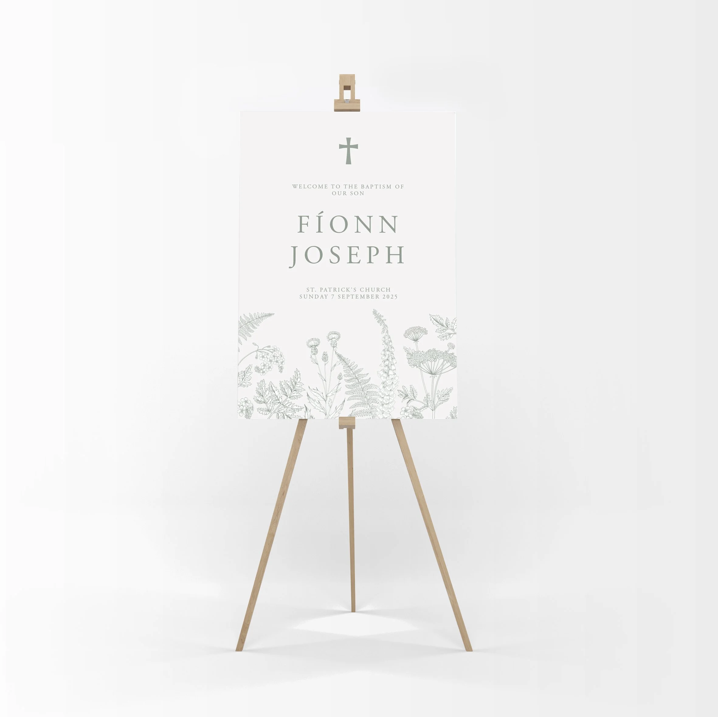 Fíonn Christening Sign