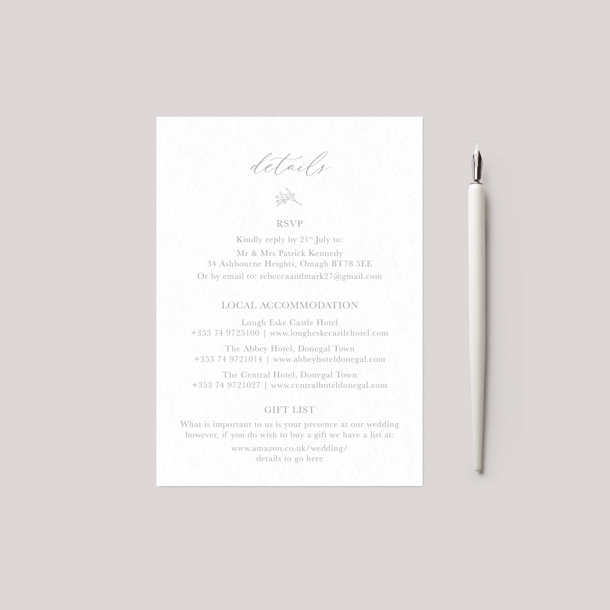 Rebecca - Details Card