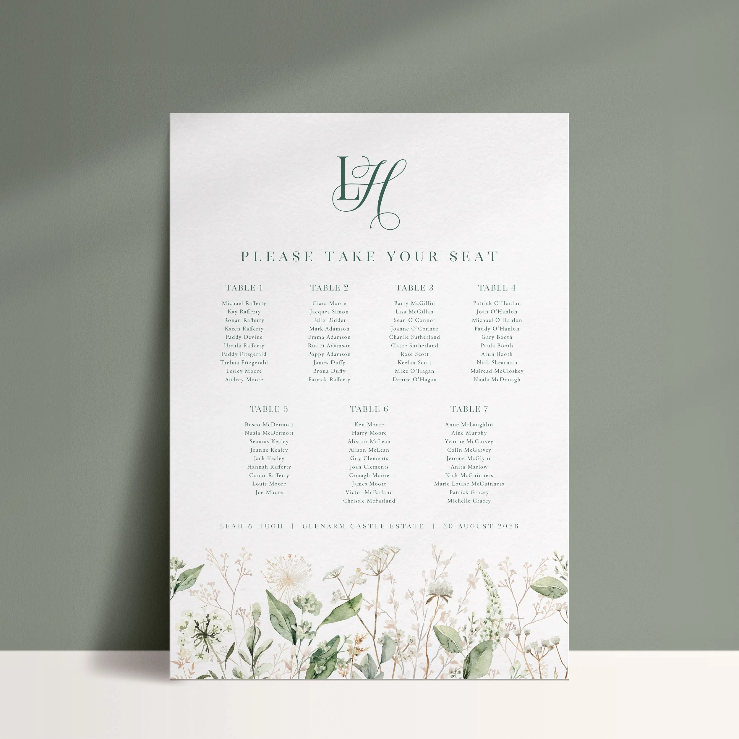 Leah - A1 Table Plan