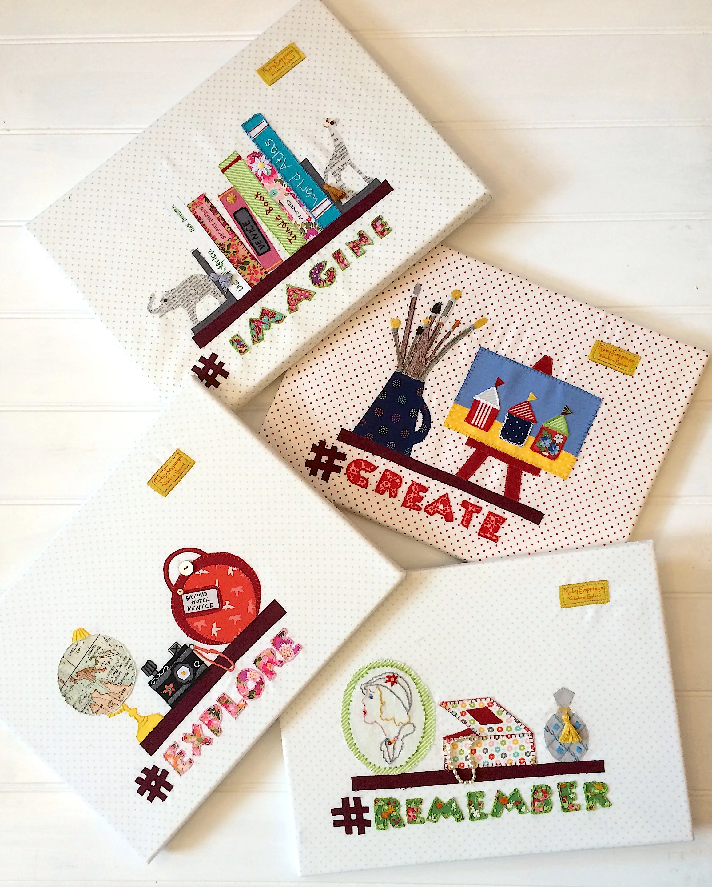 Two more Hashtag Embroidery Designs