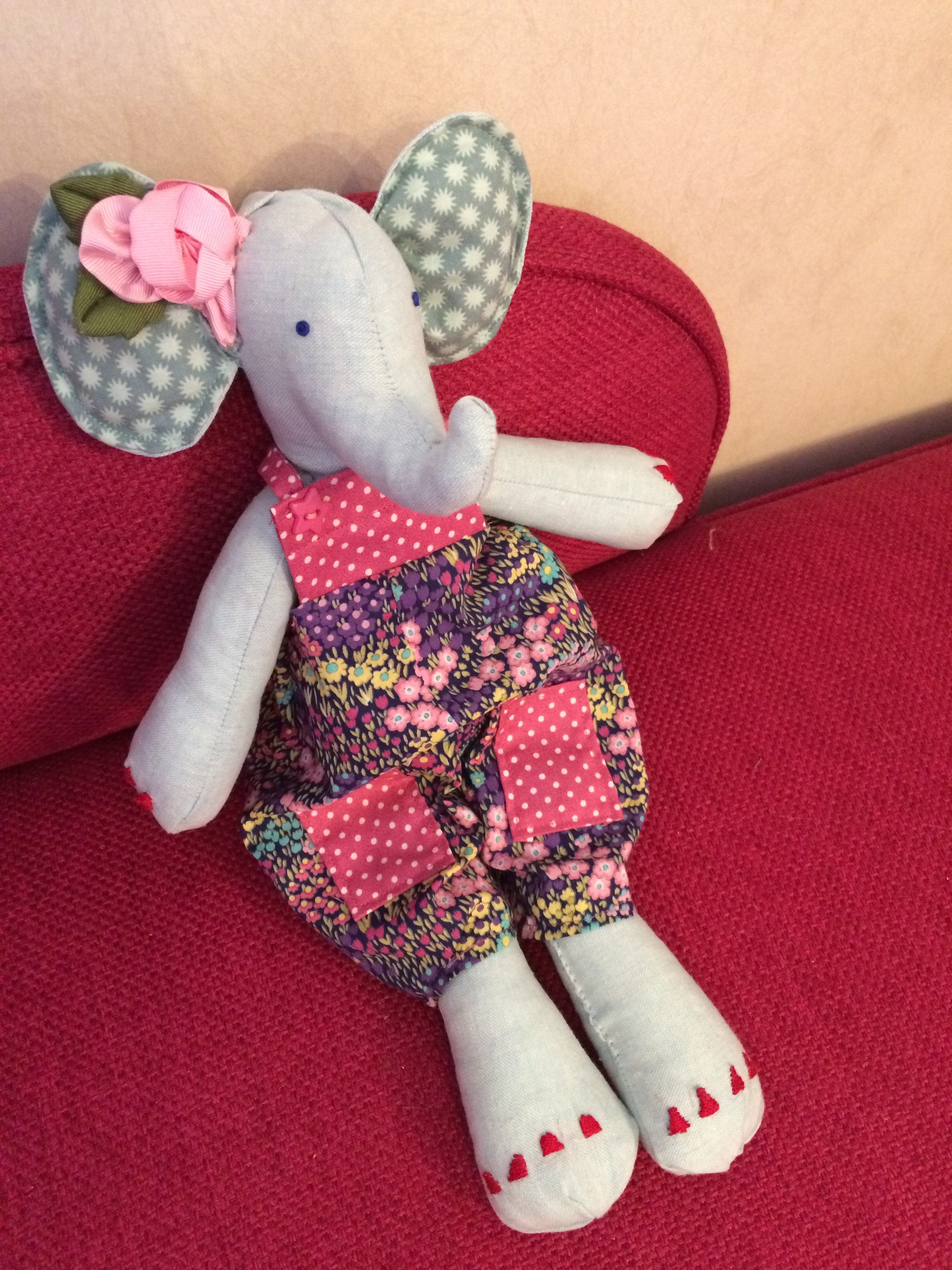 A little patchwork elephant