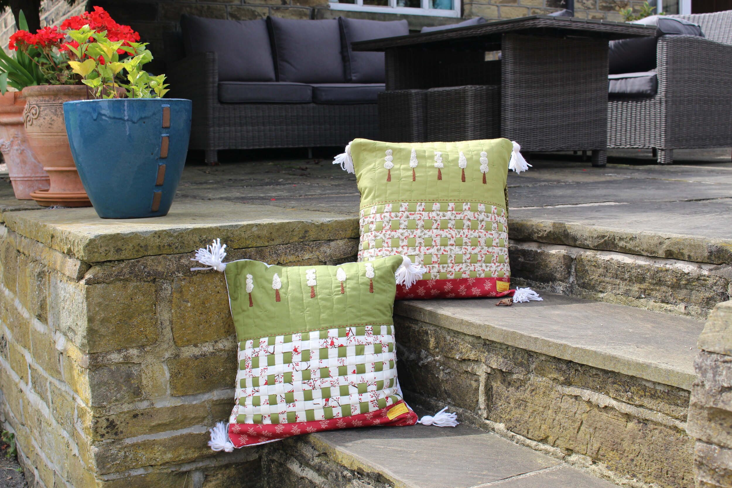 Woven Topiary Cushions Pattern
