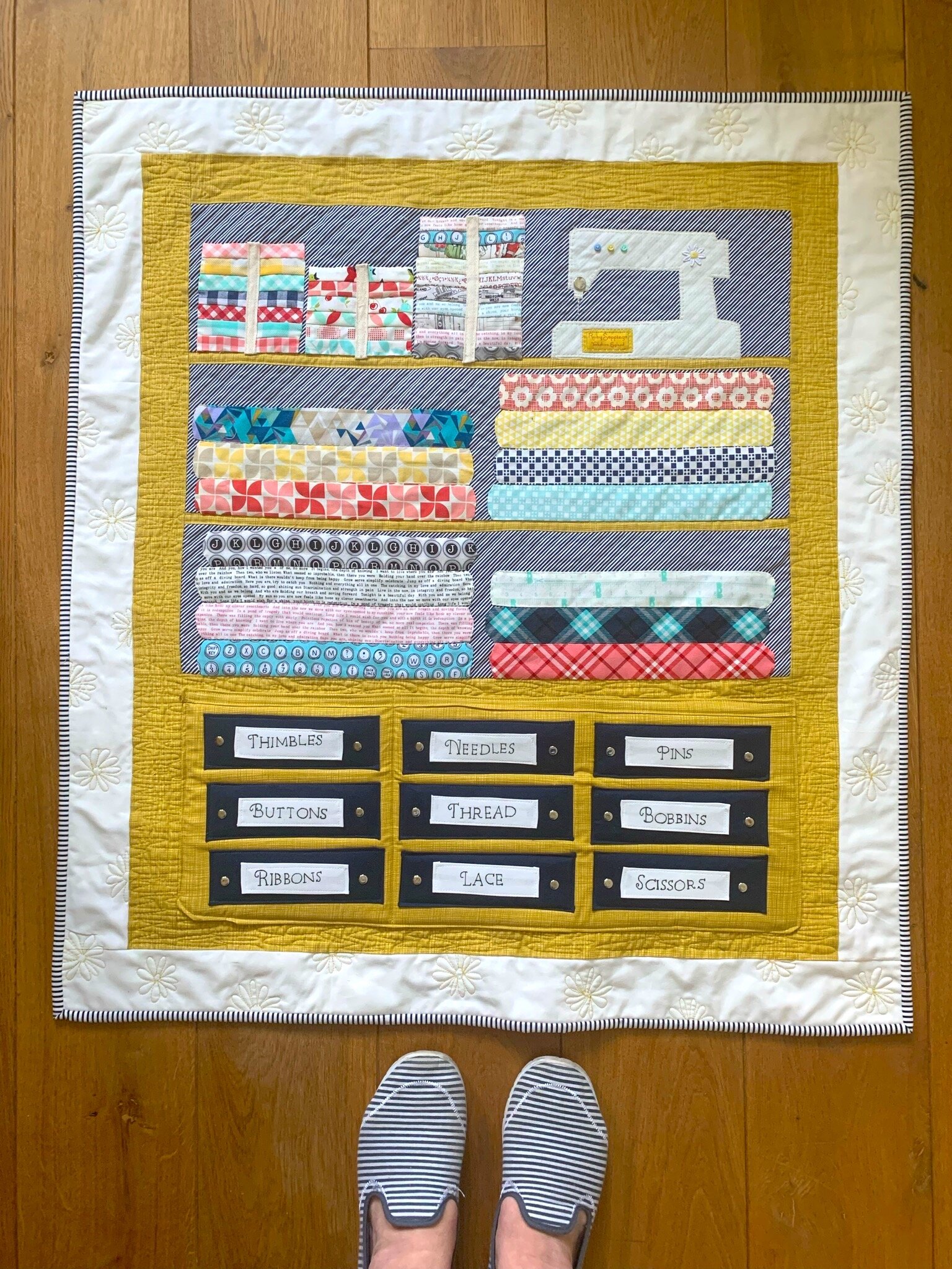 The Haberdashery Pattern tidy quilt pattern