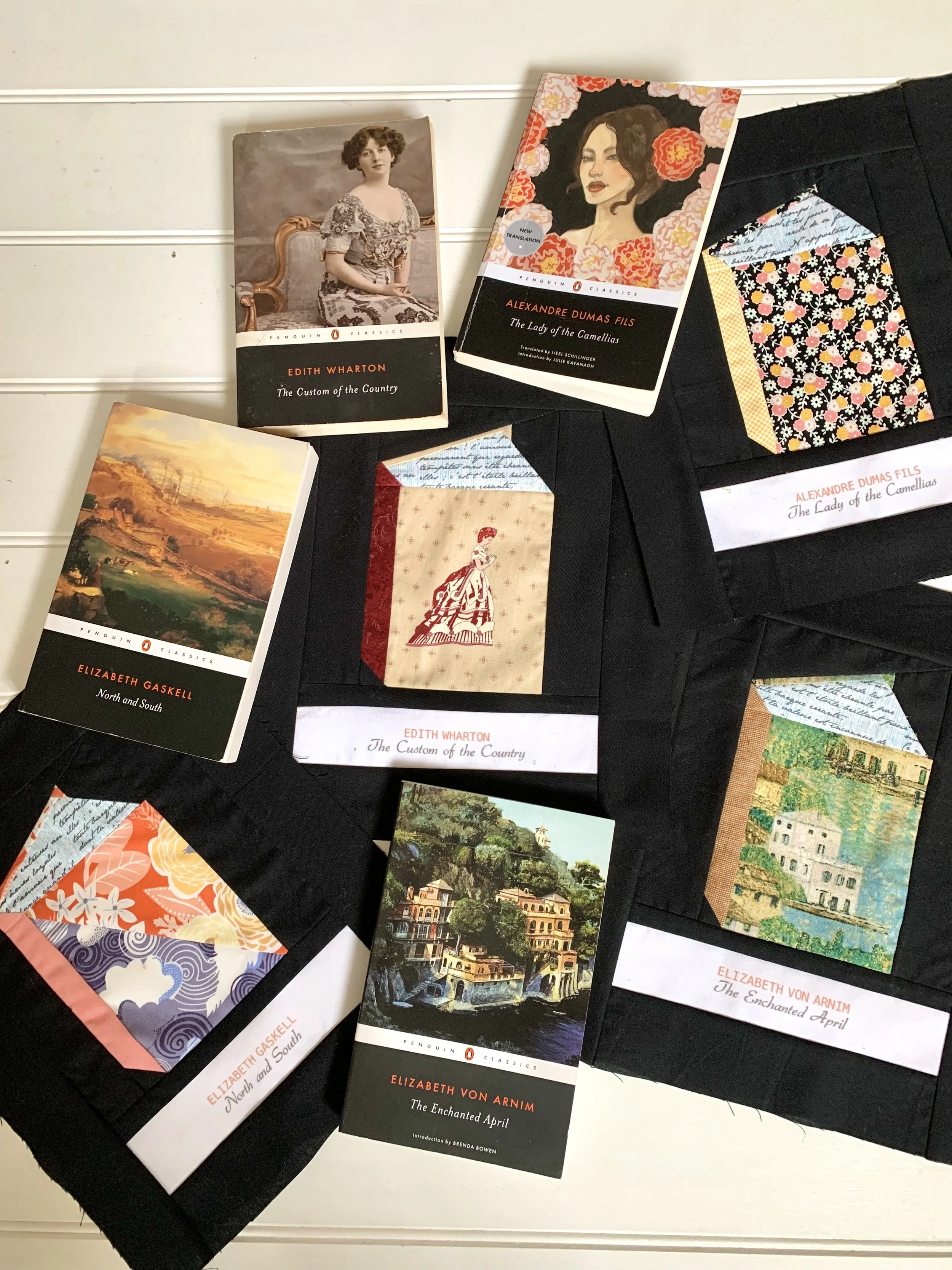 Making a 'Tall Tales' Penguin Classics Book Quilt (part 1)