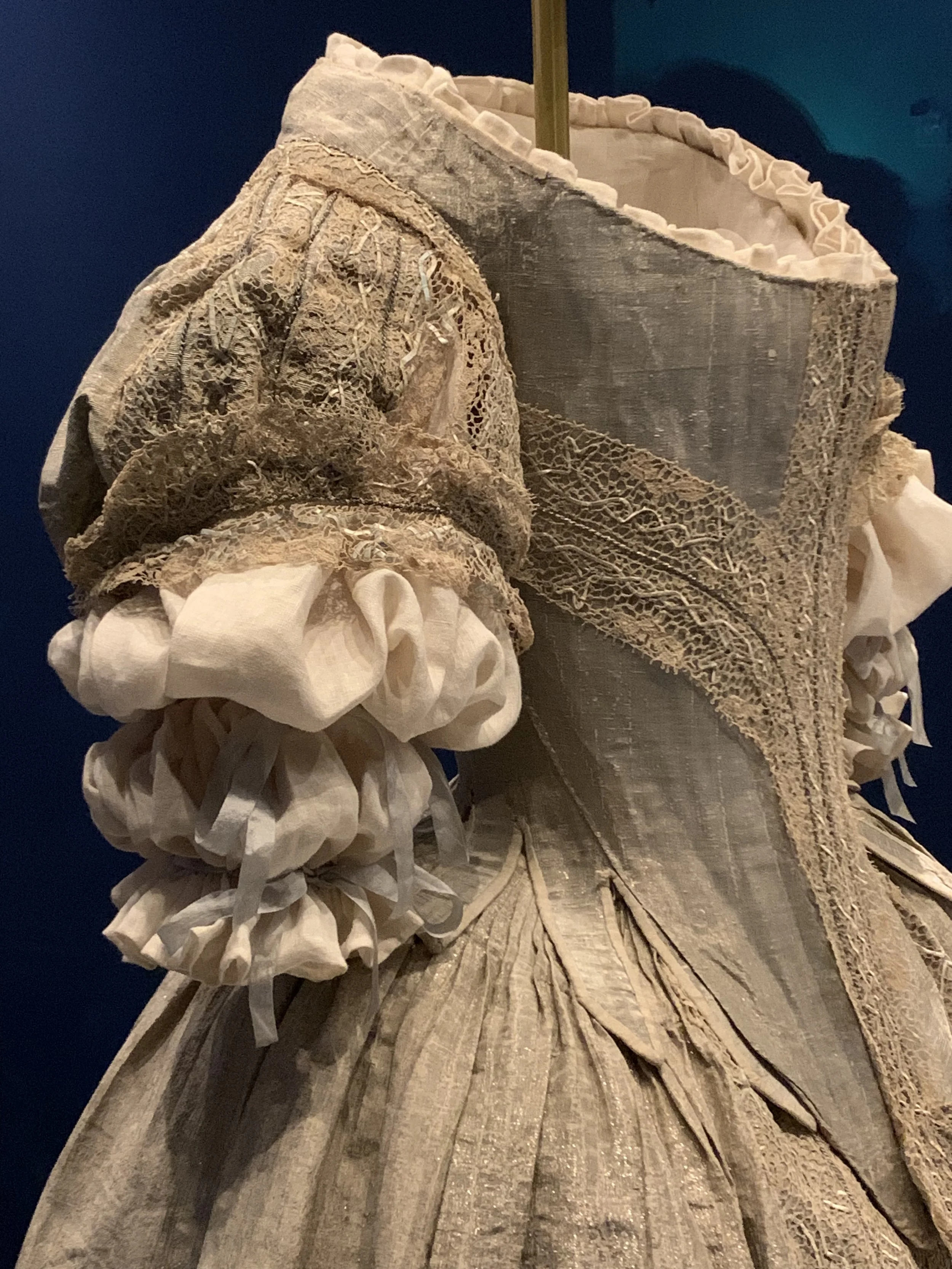 Visiting the exhibition 'Crown to Couture'