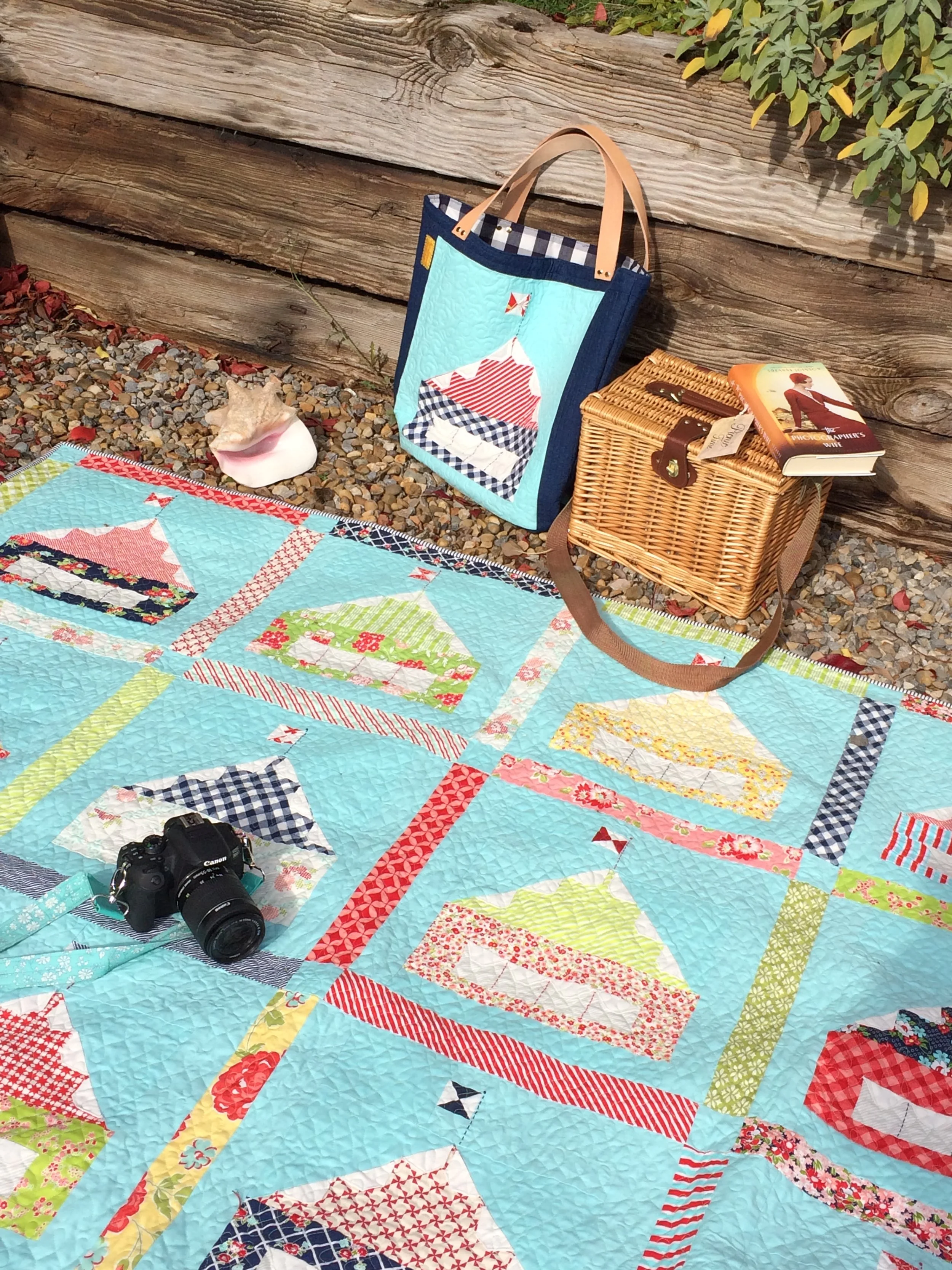 Shoreham quilt on location.JPG