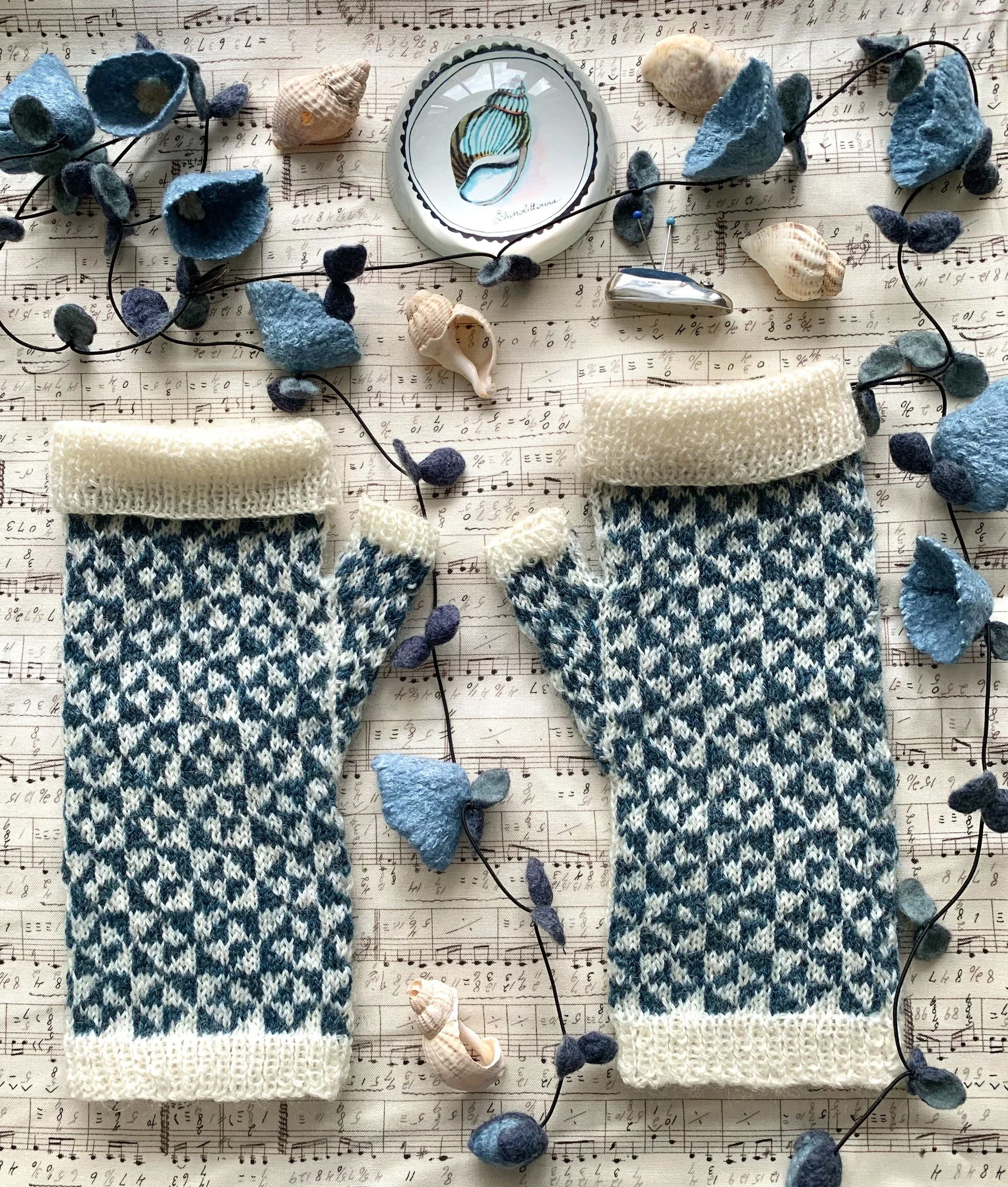 Making the Pinwheel Mitts