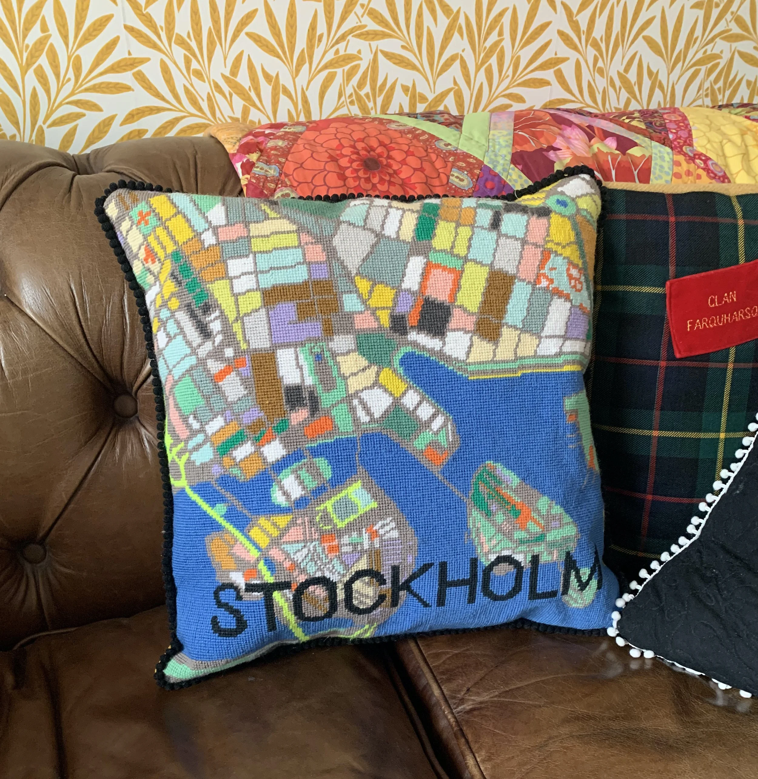 Making a 'Stockholm' Needlepoint Cushion 