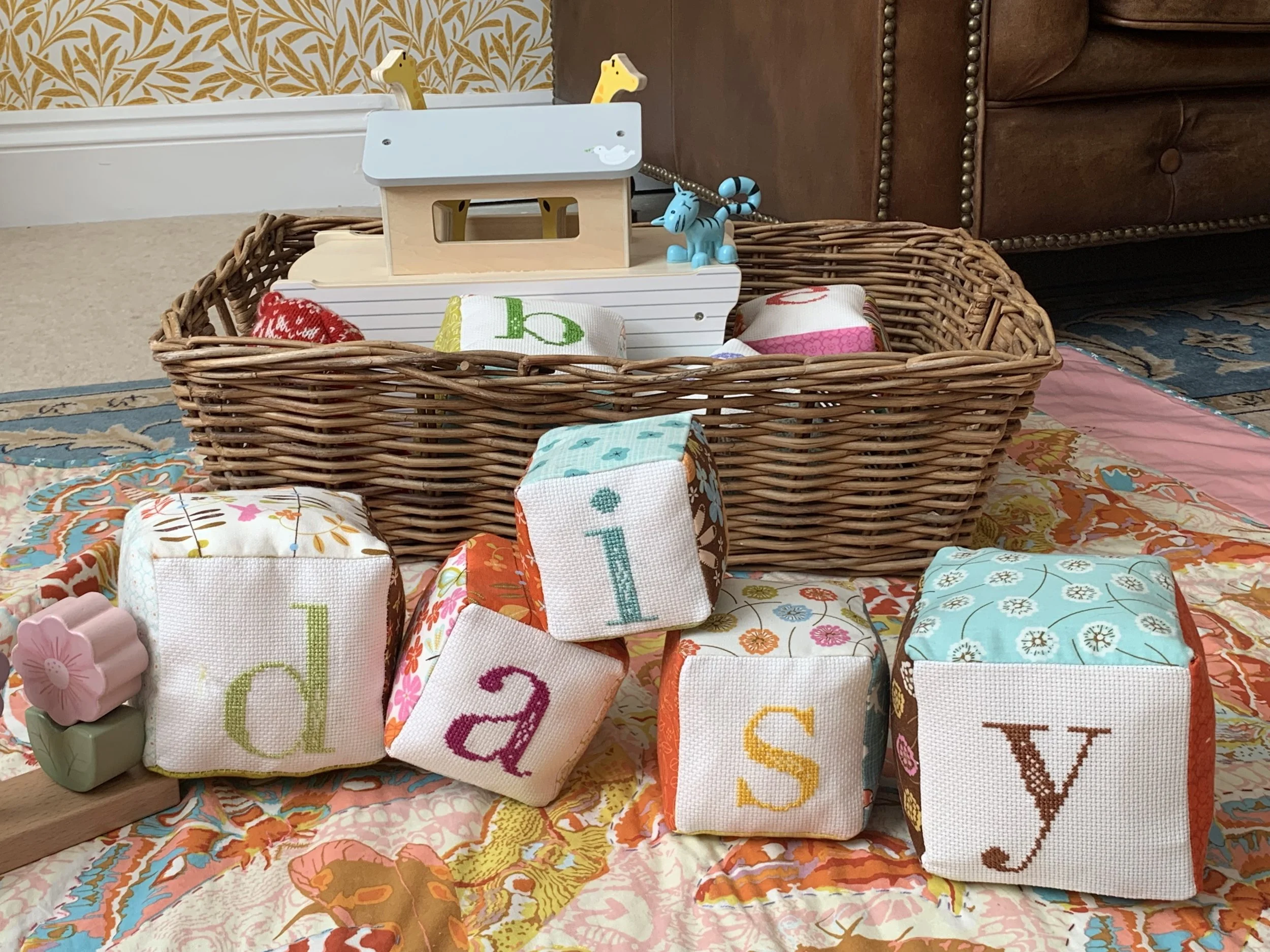 Making alphabet blocks