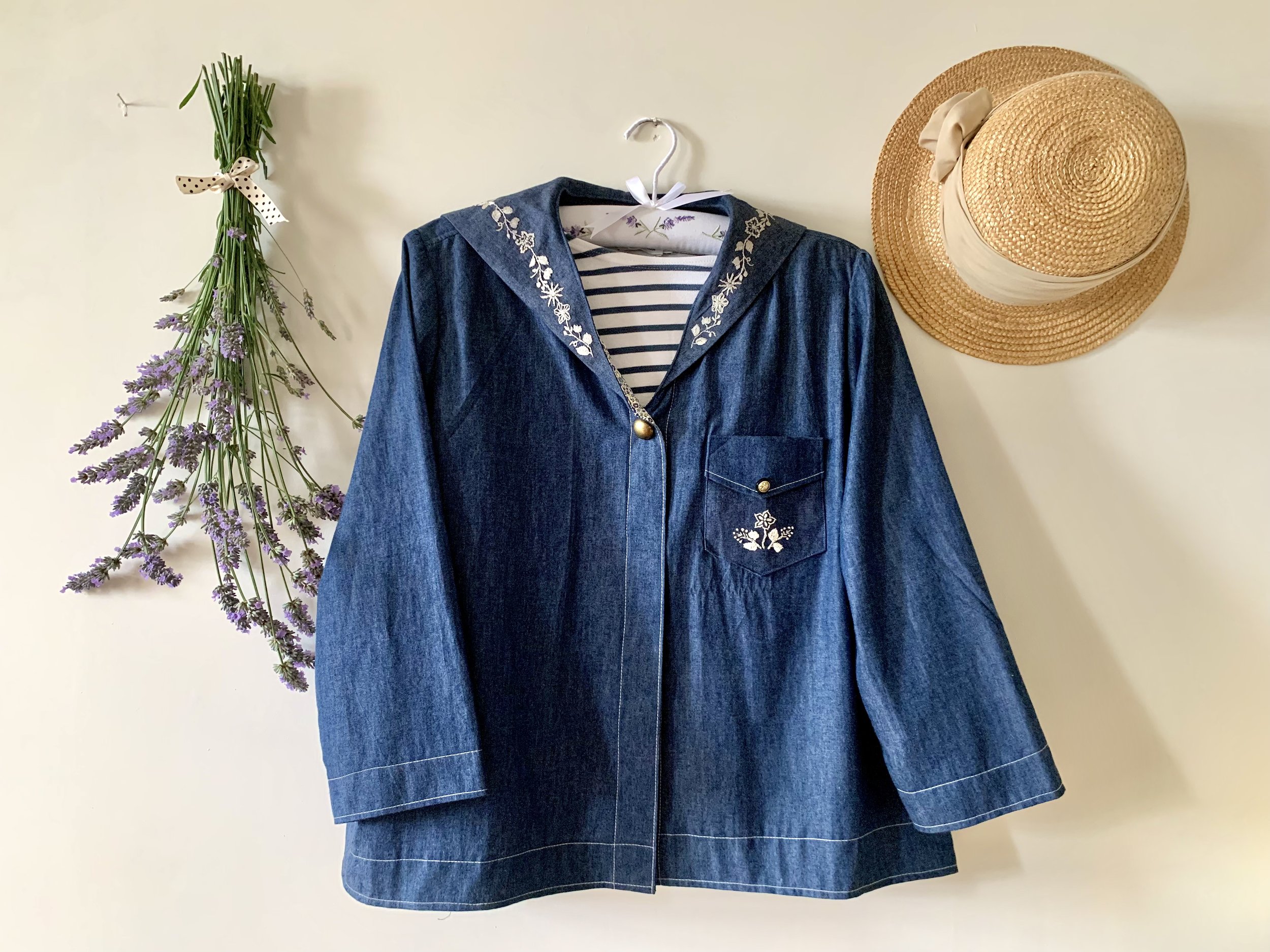 正規品bibiy RUBY SAILOR BLOUSON 美品 Making an embroidered sailor 