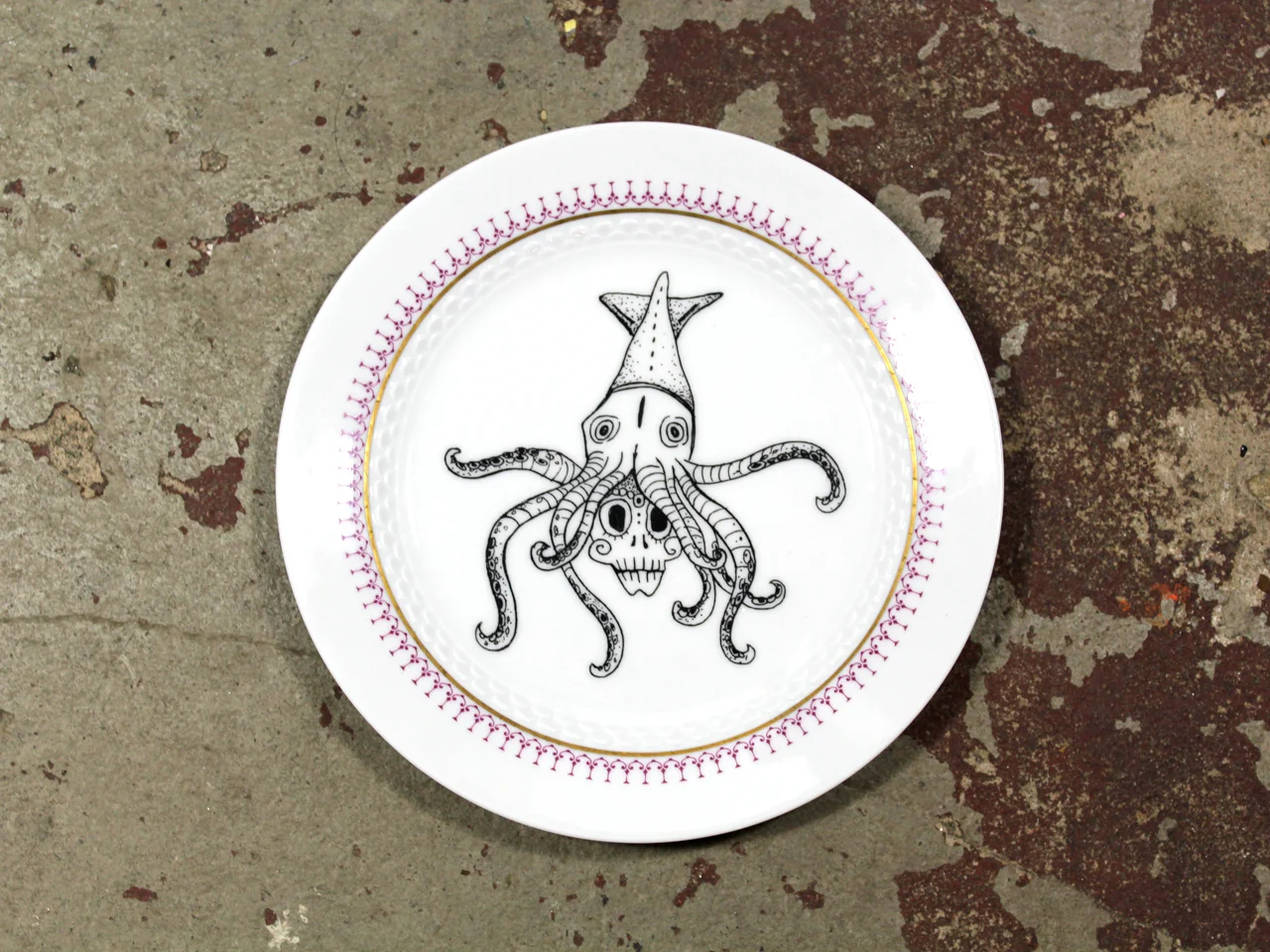 FrauInes-Vintageporzellan-Kuchenteller_Octopus_3.jpg