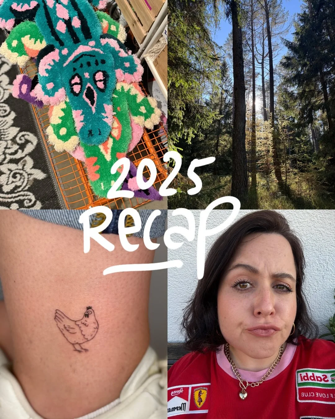 It started 2025 in Vietnam, and after I got back in February, it was a tough year, but it was filled with lots of great concerts, awesome rugs, and lovely tattoo encounters. I definitely want to keep the last three things going in the new year. 🙂&zw