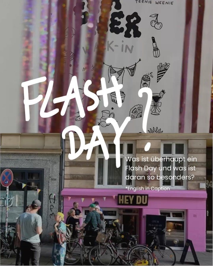 Flash Day? What exactly is a Flash Day, and what makes it so special? 

I got you! Let me answer you all your questions&hellip; 👉🏻

A flash is a pre-drawn tattoo design, 
where the size and price are usually fixed. 

In the past, flashes were prese