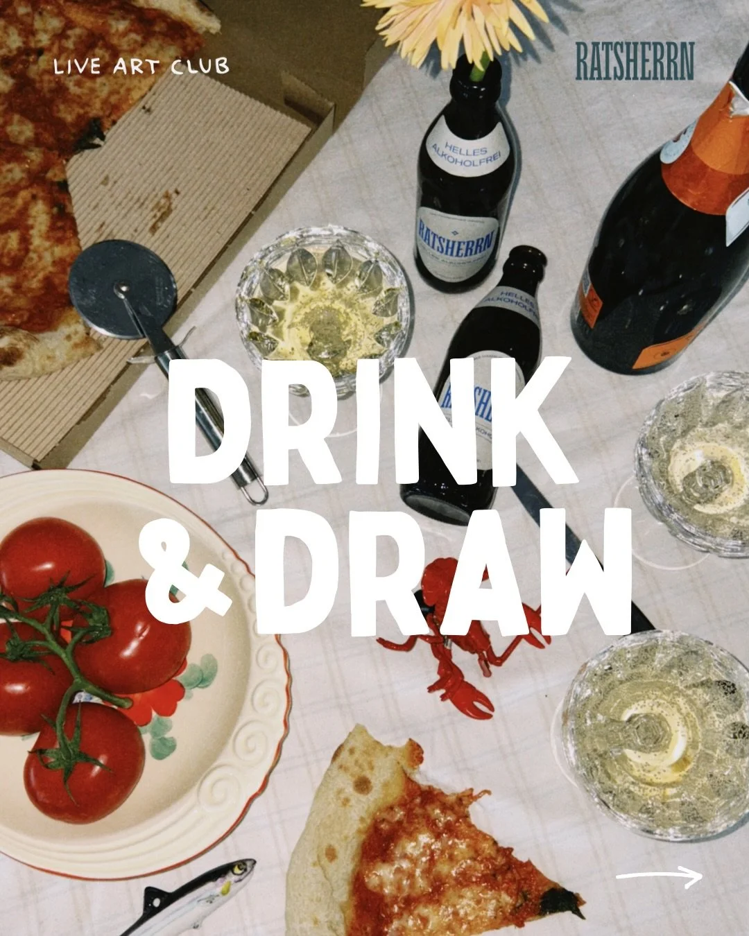 LEUTE, Ratsherrn hat uns gefragt &amp; wir haben nat&uuml;rlich JA gesagt 🍻🎨

Am 25. Juni findet das erste Drink &amp; Draw mit Pastellkreiden zum Thema Stillleben in der Ratsherrn Bar in der Schanze statt.
Es gibt gute Drinks, Musik &amp; die M&ou