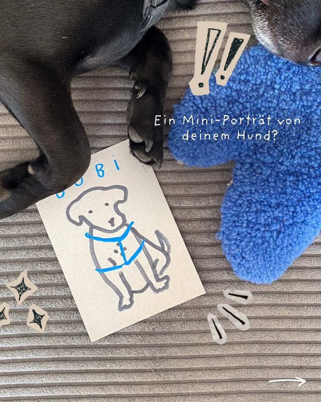 Wir haben unseren Traumauftrag erhalten: Wir d&uuml;rfen eure Hunde zeichnen! Ob gro&szlig;er Herdenschutzboy, sturer Tierschutzterrier oder wuschelige Energiebombe &ndash; every dog is welcome! 🫶🏼🐕

Kommt daf&uuml;r einfach zwischen 18 und 20 Uhr