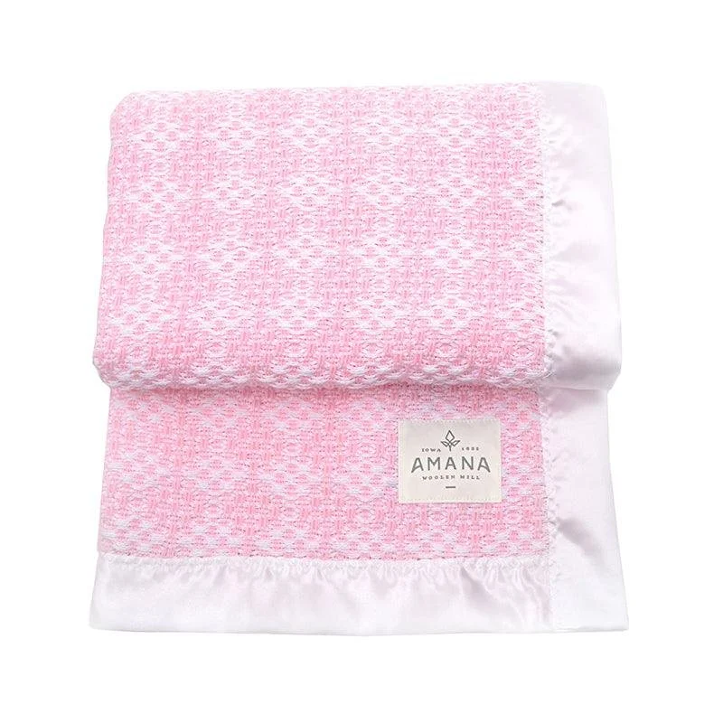 Amana Diamond Weave Cotton Baby Blanket