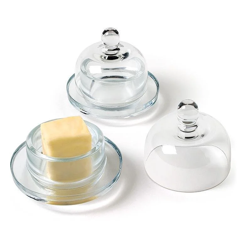 Round Butter Dish with Dome