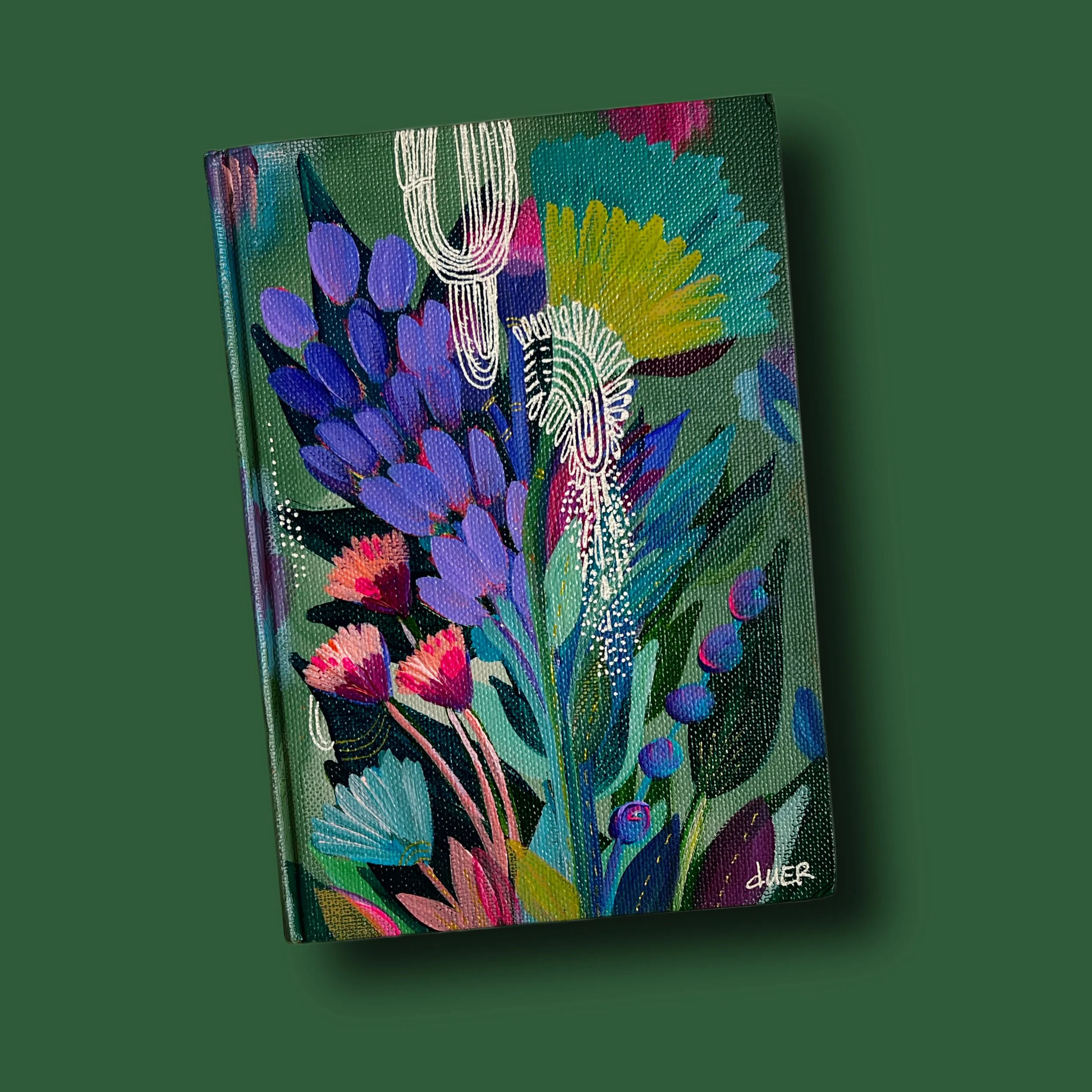 Hand-Painted Journal ( Garden Dreams )