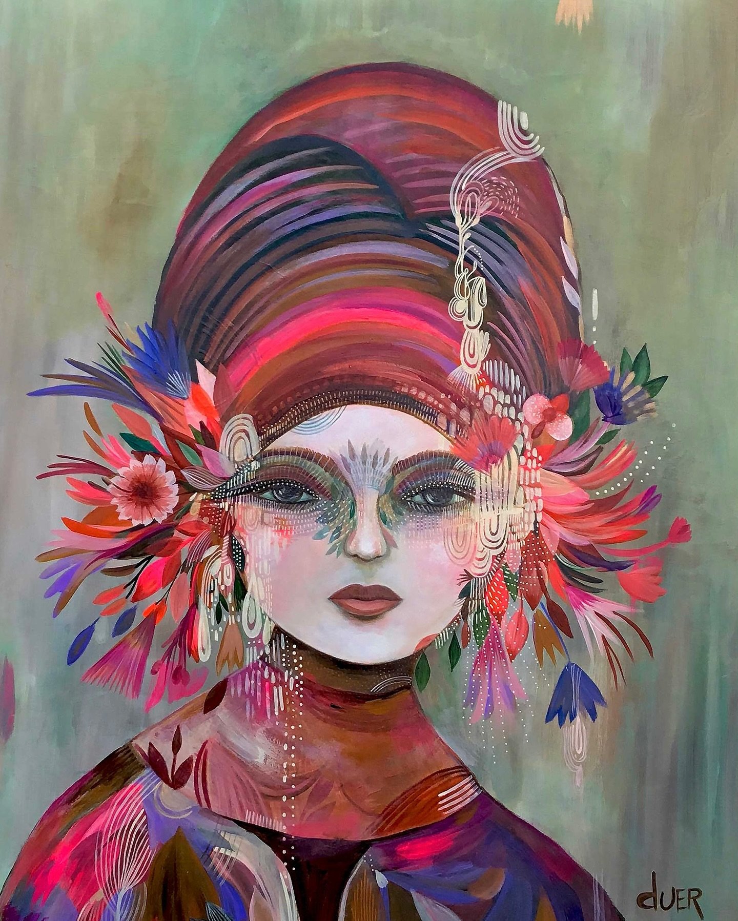 &ldquo;Awake&rdquo; - Original Painting on Wood Panel 
&ldquo;I don&rsquo;t want to miss any magic. I don&rsquo;t want to settle for a mediocre existence full of daily lists checked off and rigid routines. I&rsquo;m not suggesting moving to the sea&h