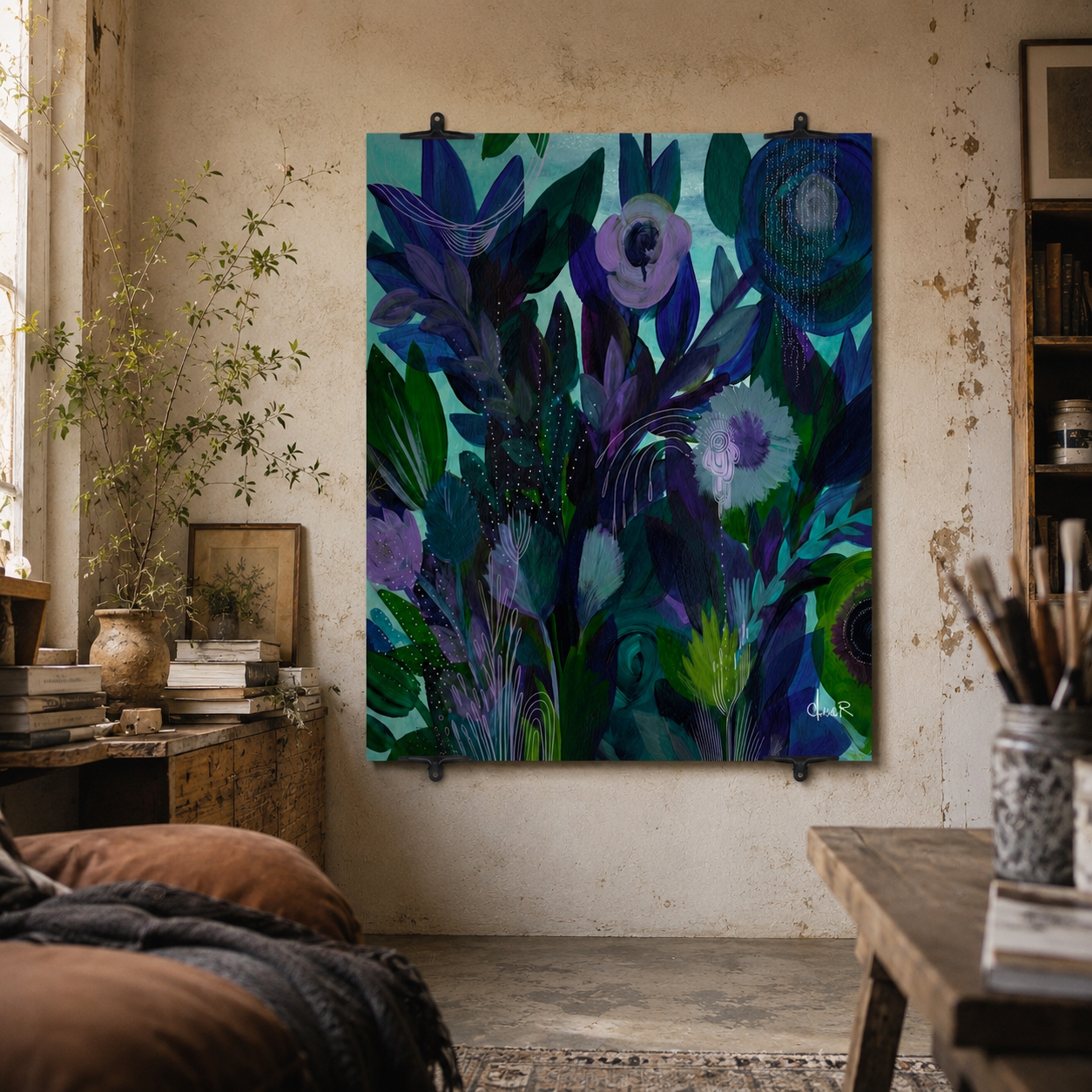 Fresh + Moody Oversized Canvas Wall Hanging