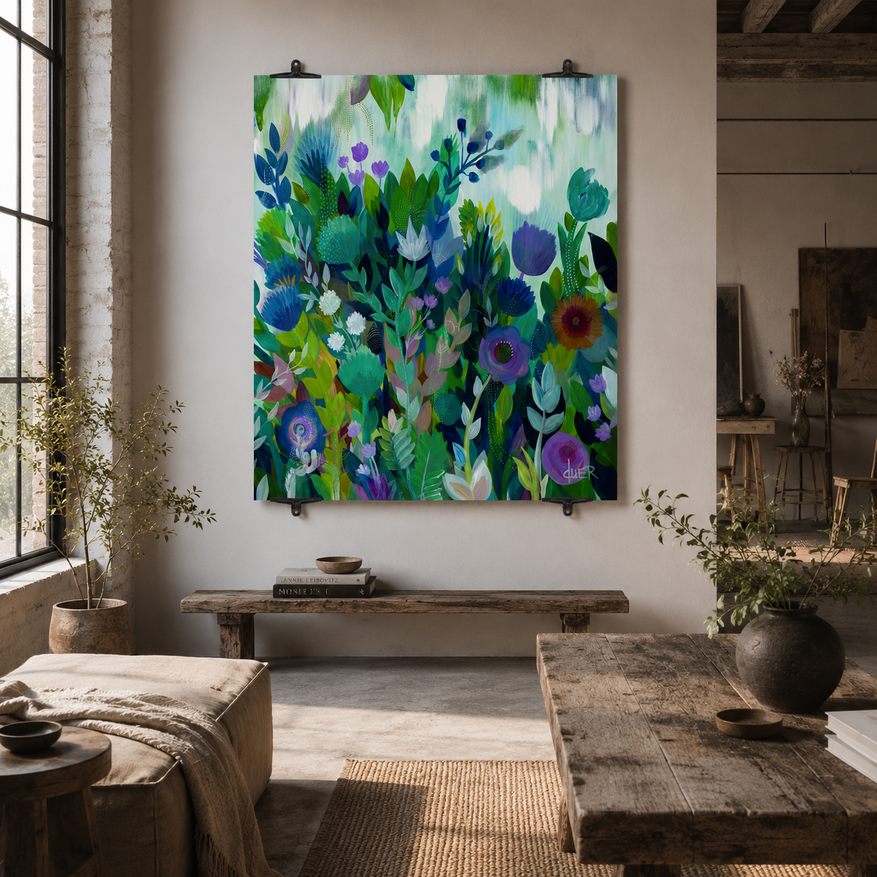 Rise Up Oversized Canvas Wall Hanging