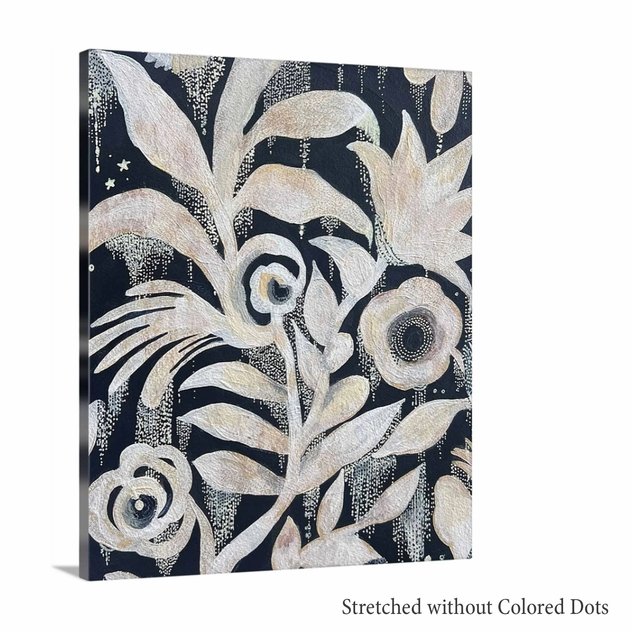MoonFlower Oversized Canvas Wallhanging