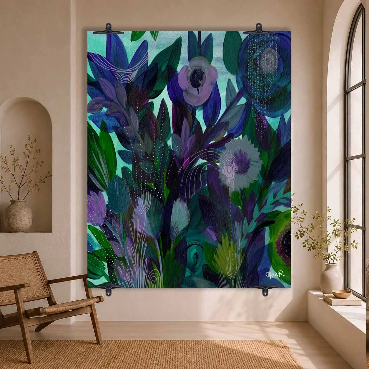 Fresh + Moody Oversized Canvas Wall Hanging