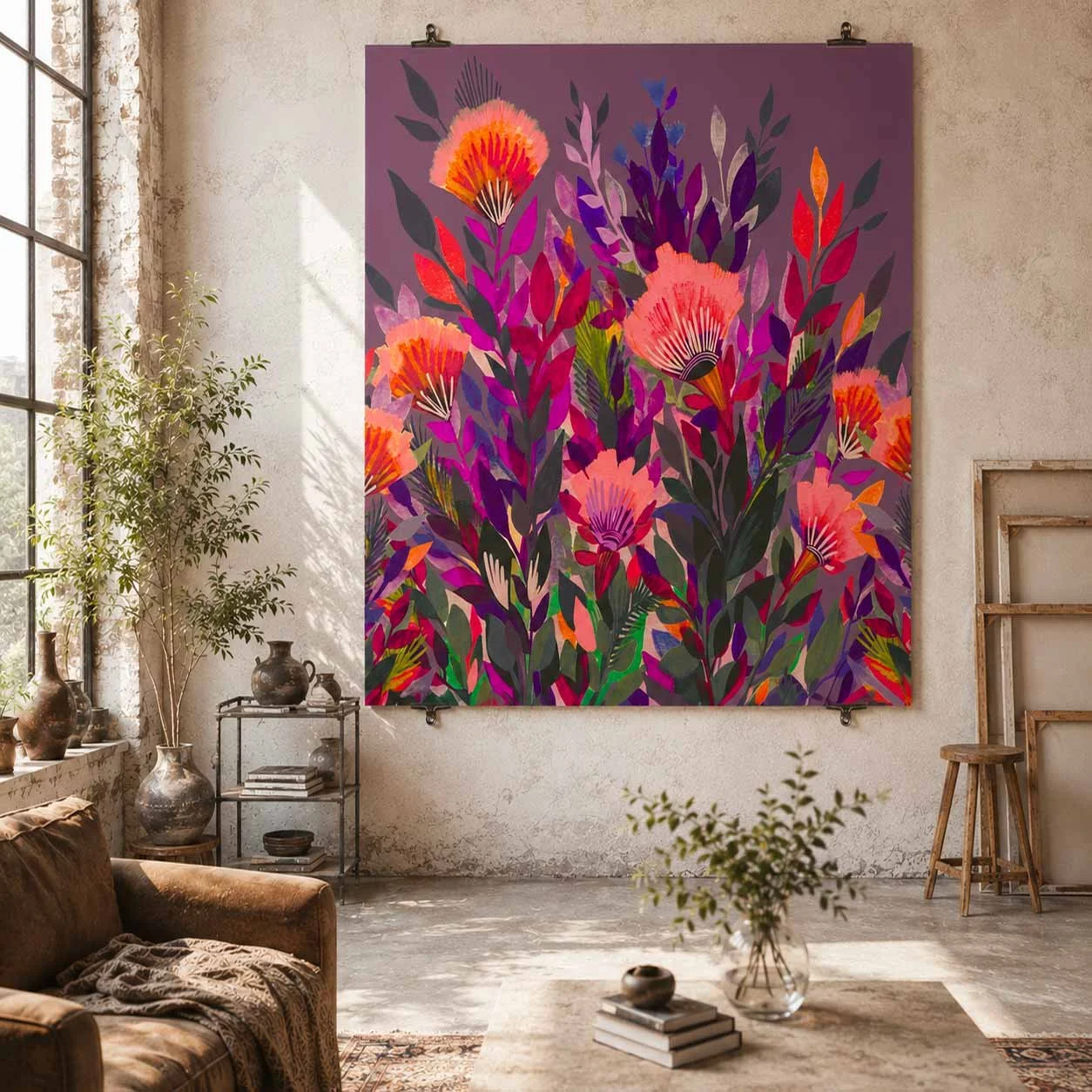 Nurture Oversized Canvas Wall Hanging