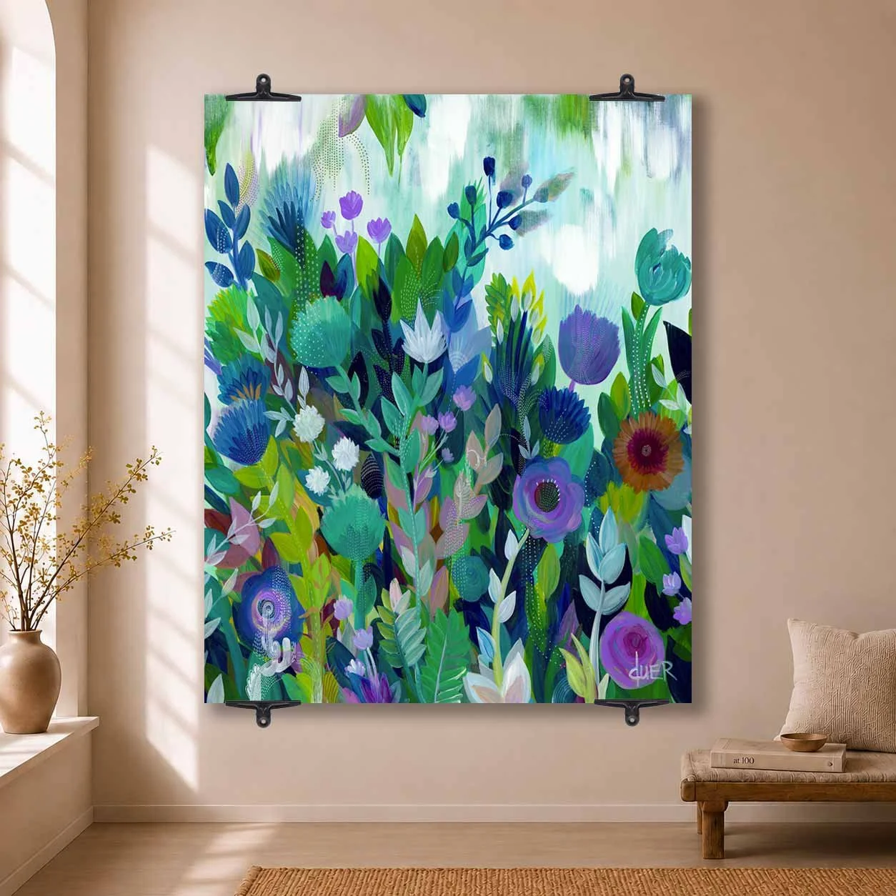 Rise Up Oversized Canvas Wall Hanging