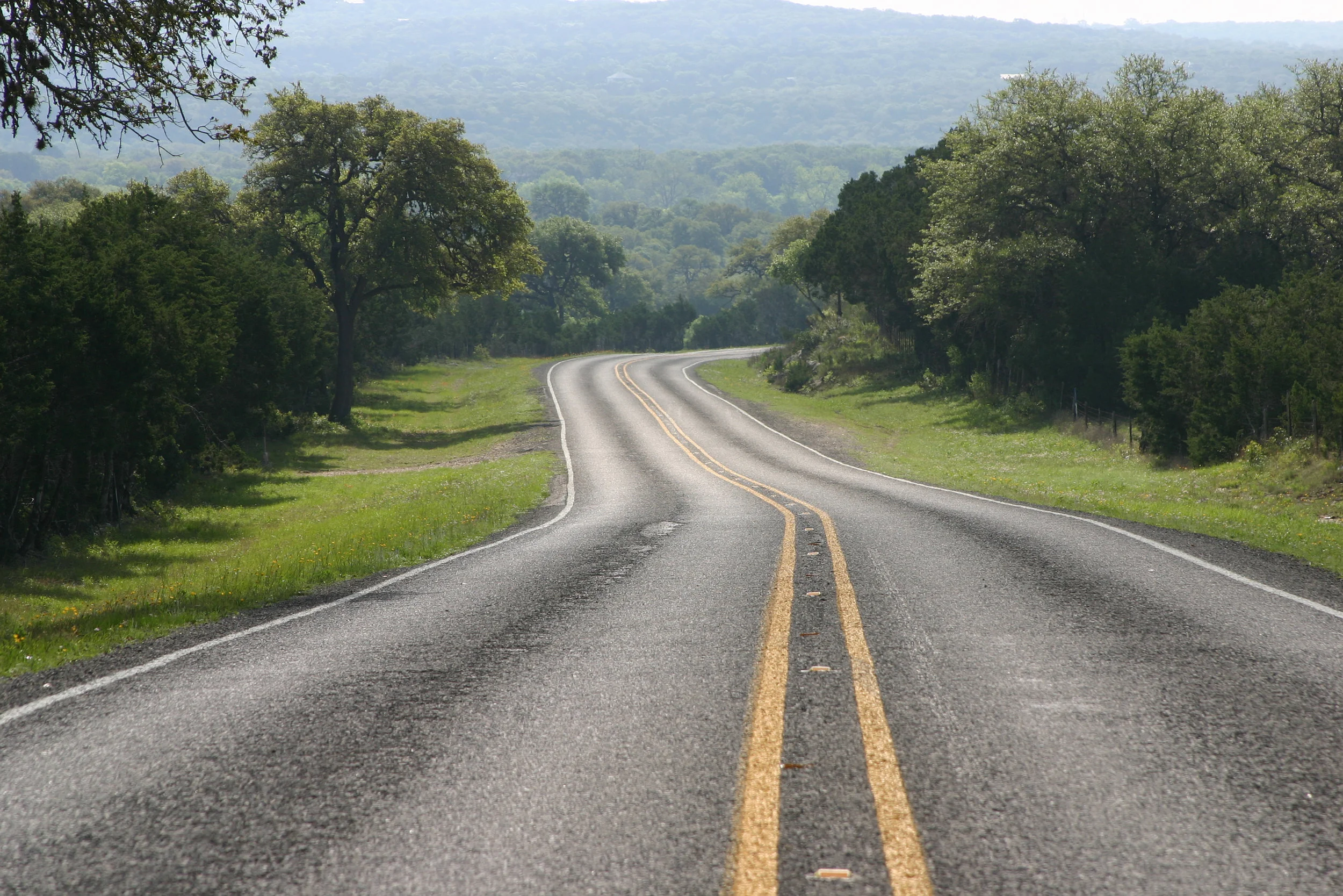 Road in Texas Hill Country