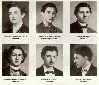 The founding fathers of Pi Kappa Alpha
