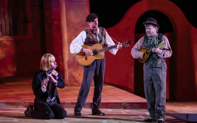 playin' music with brian seyle and andy paterson in sfstl's "twelfth night," 2013. | photo: j. david levy