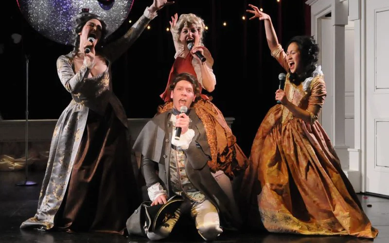 as figaro. (from left) georgia cohen, charise greene, and kimiye corwin. | photo: mark turek.