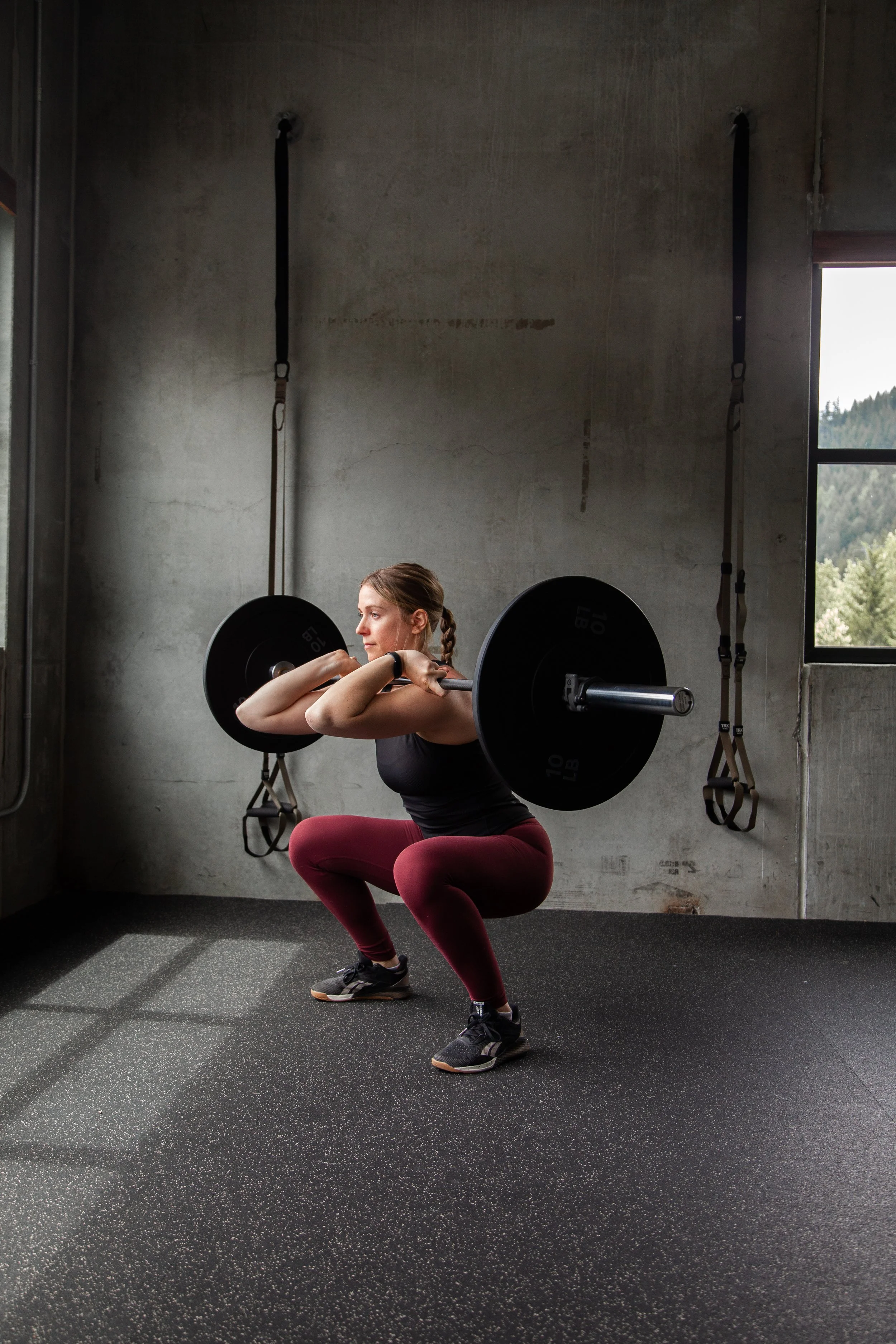 professional photoshoot with a female athlete