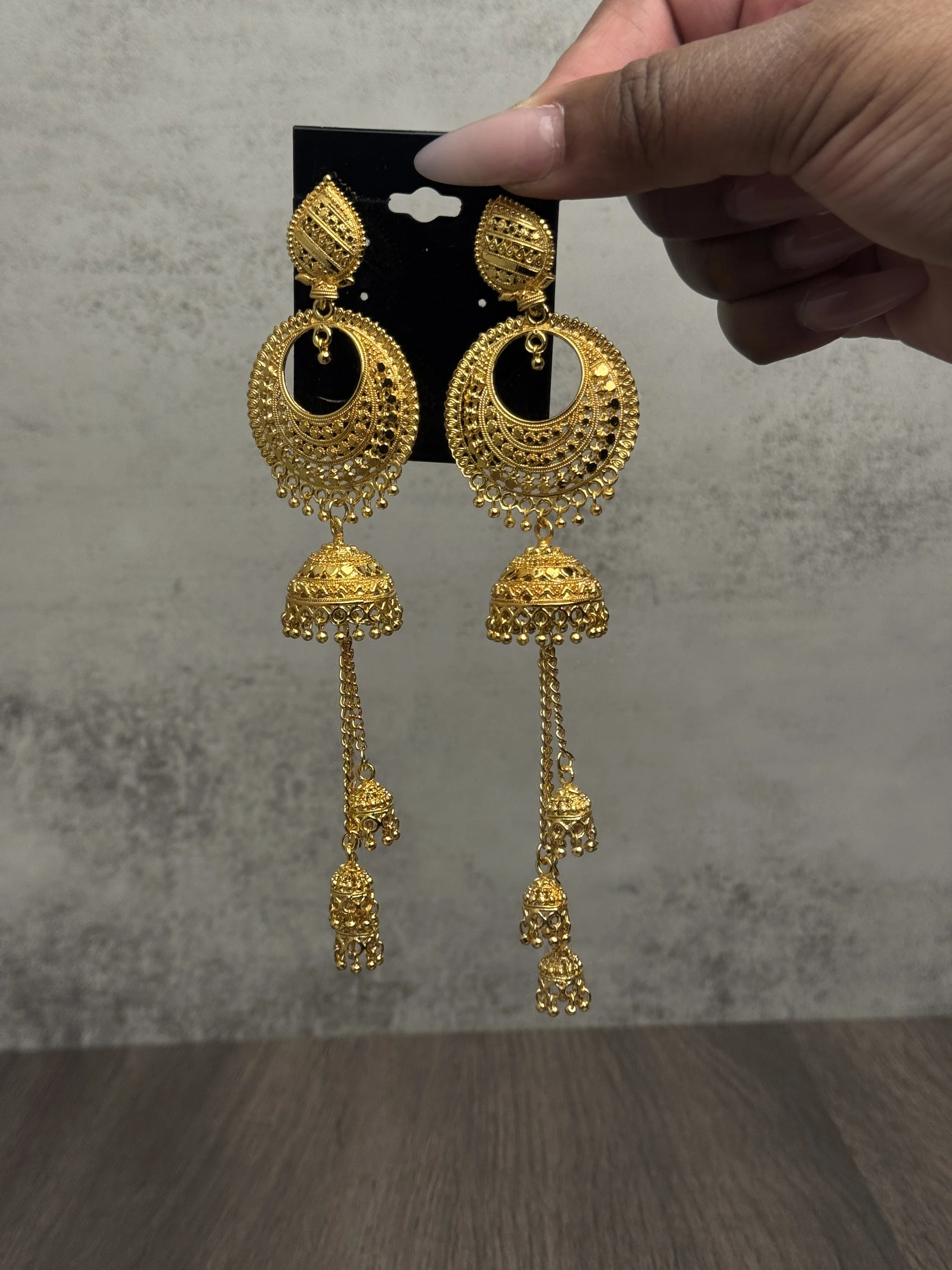 GOLD EARRINGS FROM INDIA