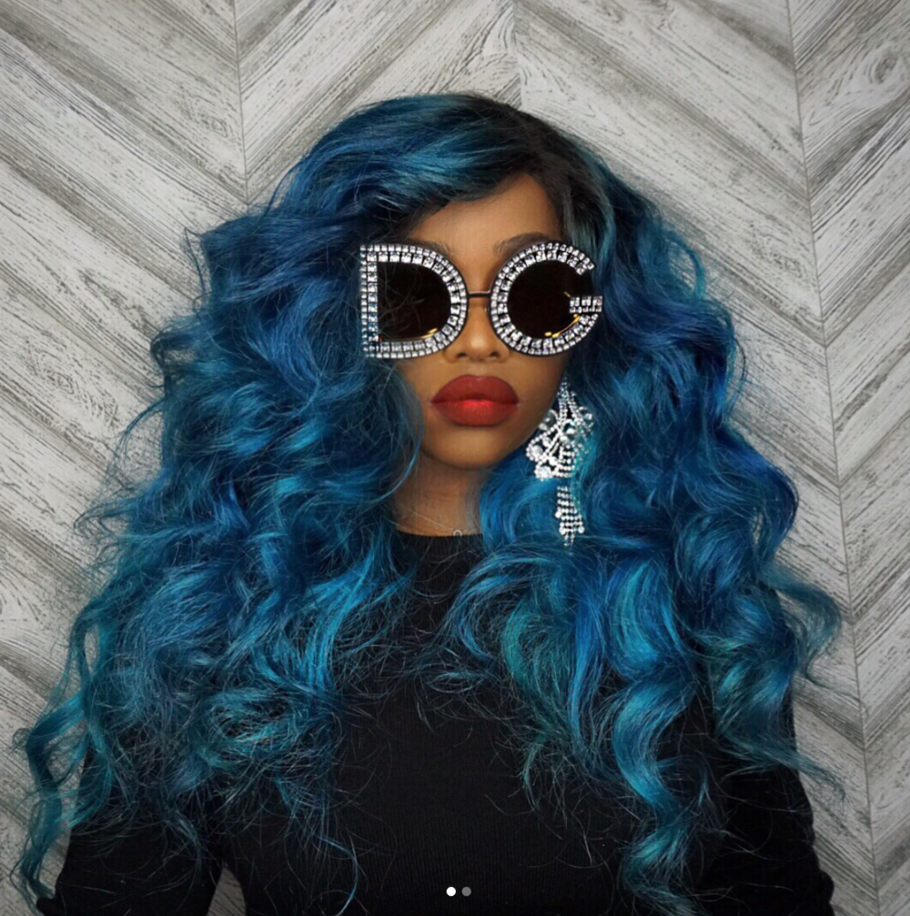 Lunettes De Soleil Vintage Dolce & Gabbana - Modèle DG8086 1786/8F - Verres Bleus - Monture Bleue