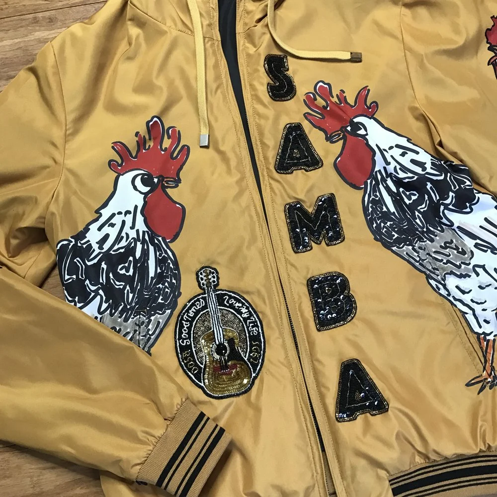 DOLCE & GABBANA samba rooster print jacket - Unisex — Olori Swank